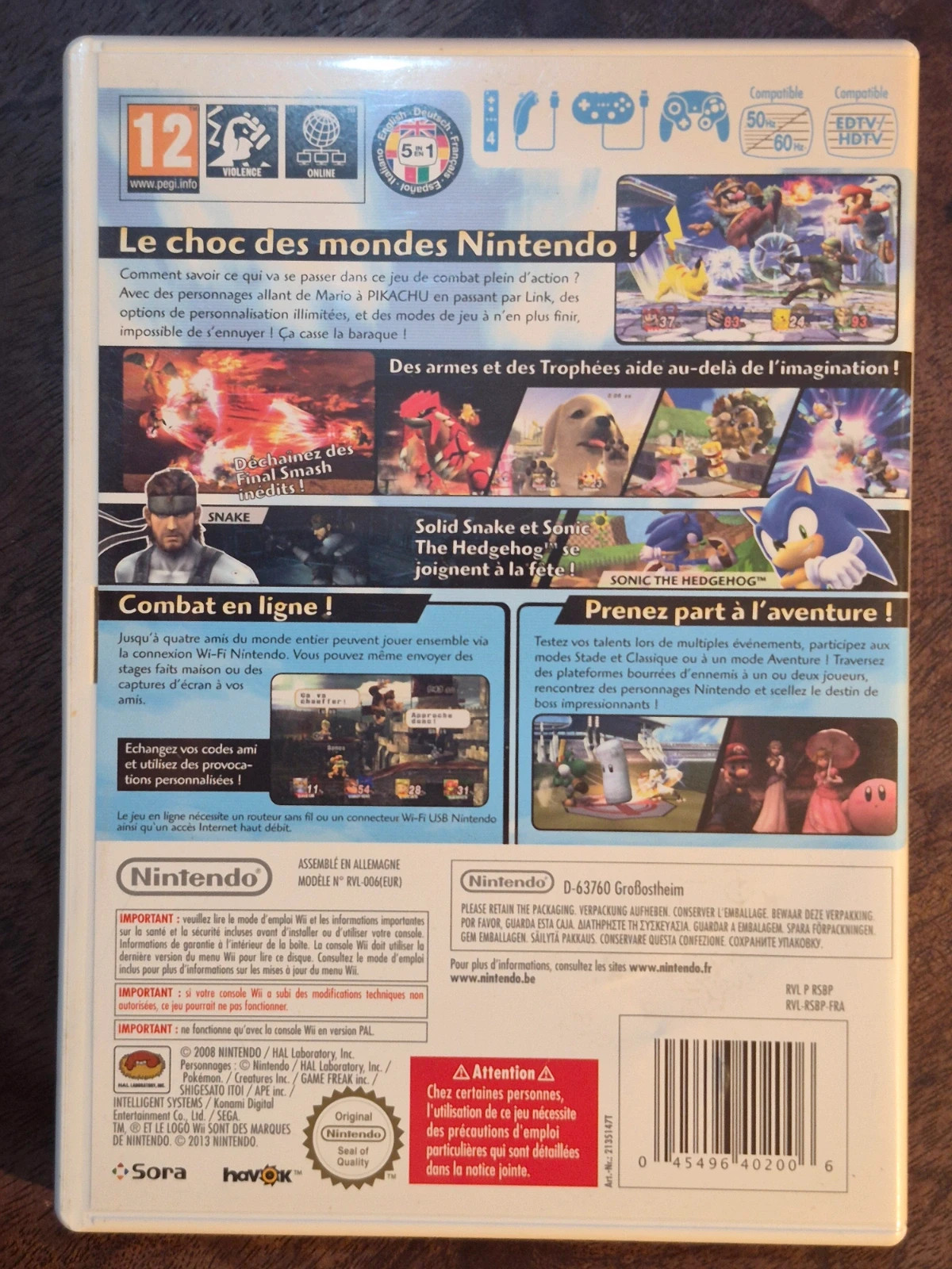Jeu Nintendo Wii - Super Smash Bros. Brawl (Complet - VF) 2