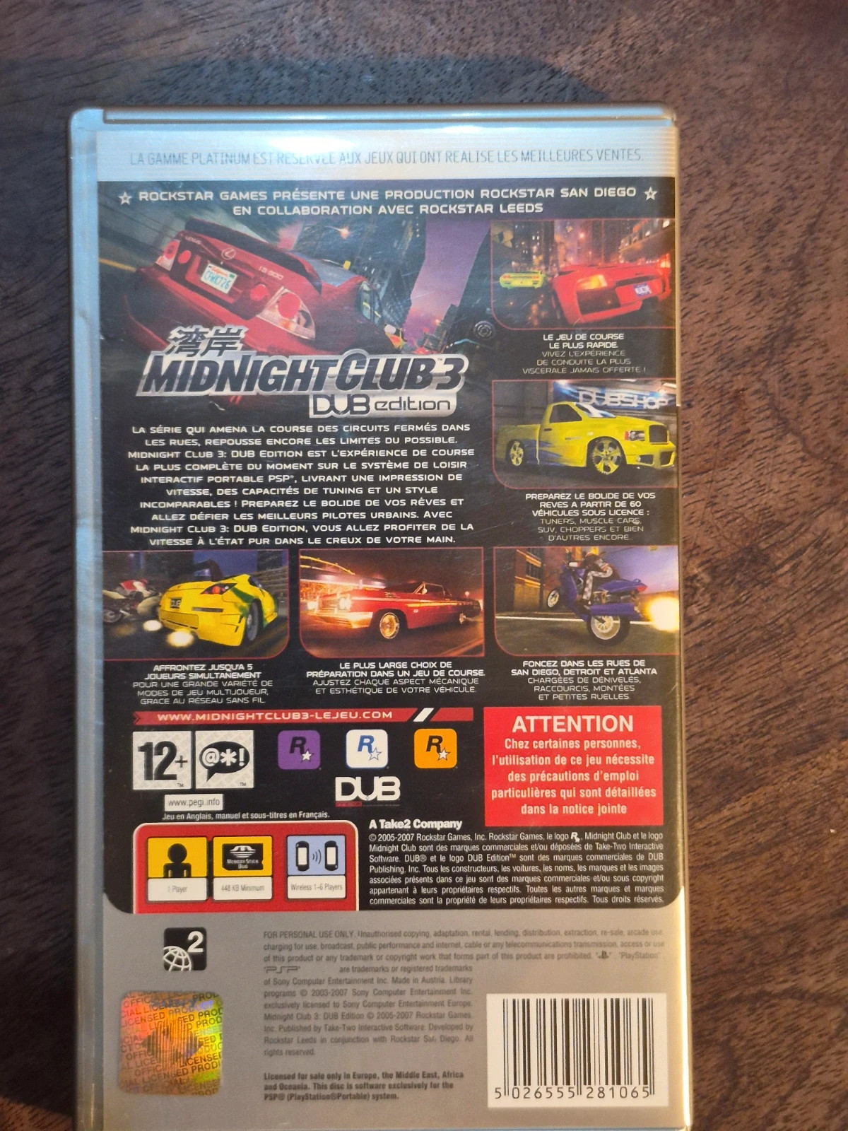 Midnight Club 3 DUB Edition PSP - Complet / Version FR 2
