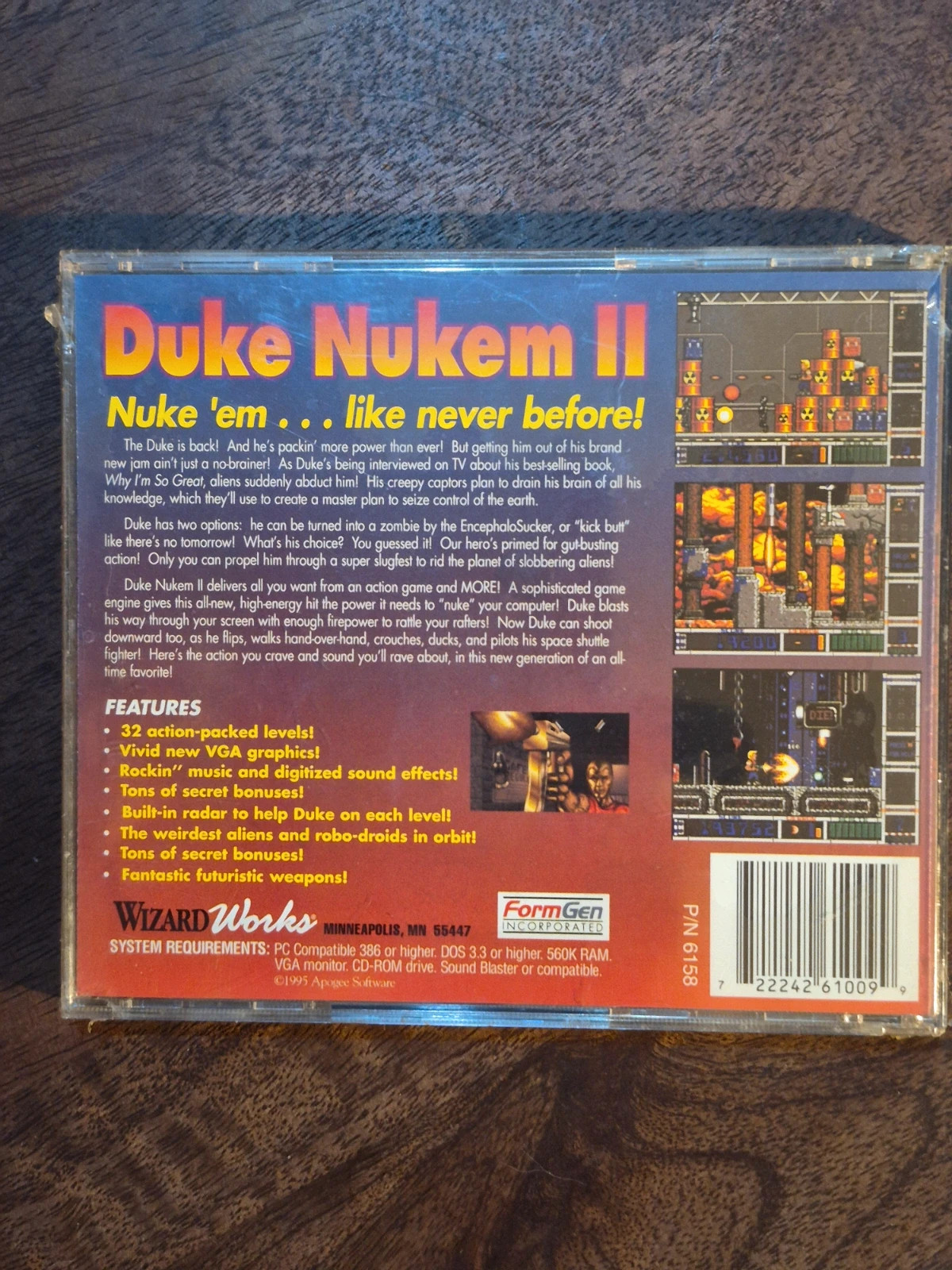 Jeu PC Vintage - Duke Nukem II (1995) IBM Pc cd-rom 2