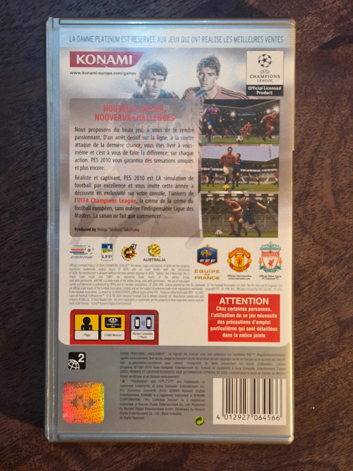 Jeu PSP - PES 2010 (Pro Evolution Soccer) 2