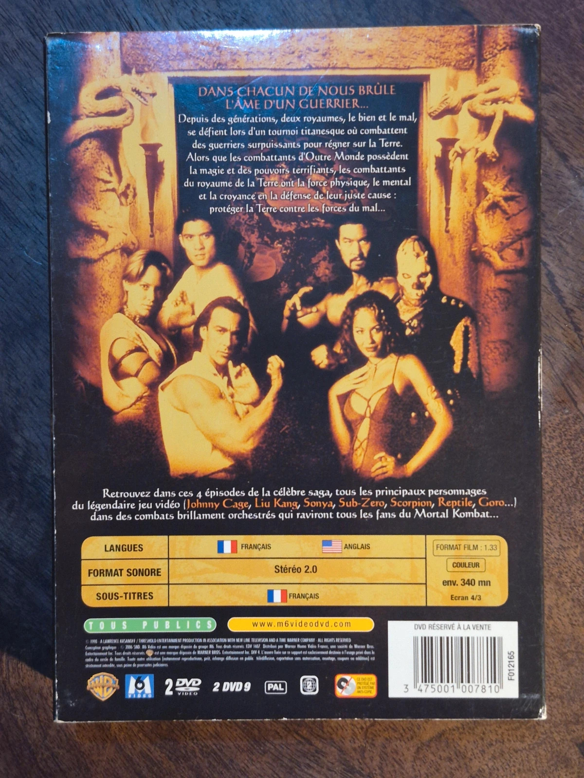 Coffret 2 DVD Mortal Kombat Conquest - Série TV Culte 2