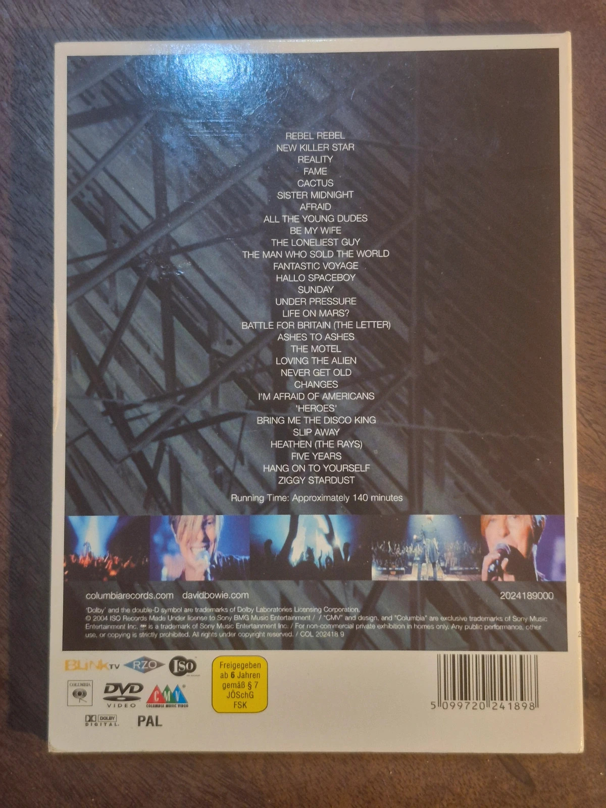 DVD David Bowie - A Reality Tour 2