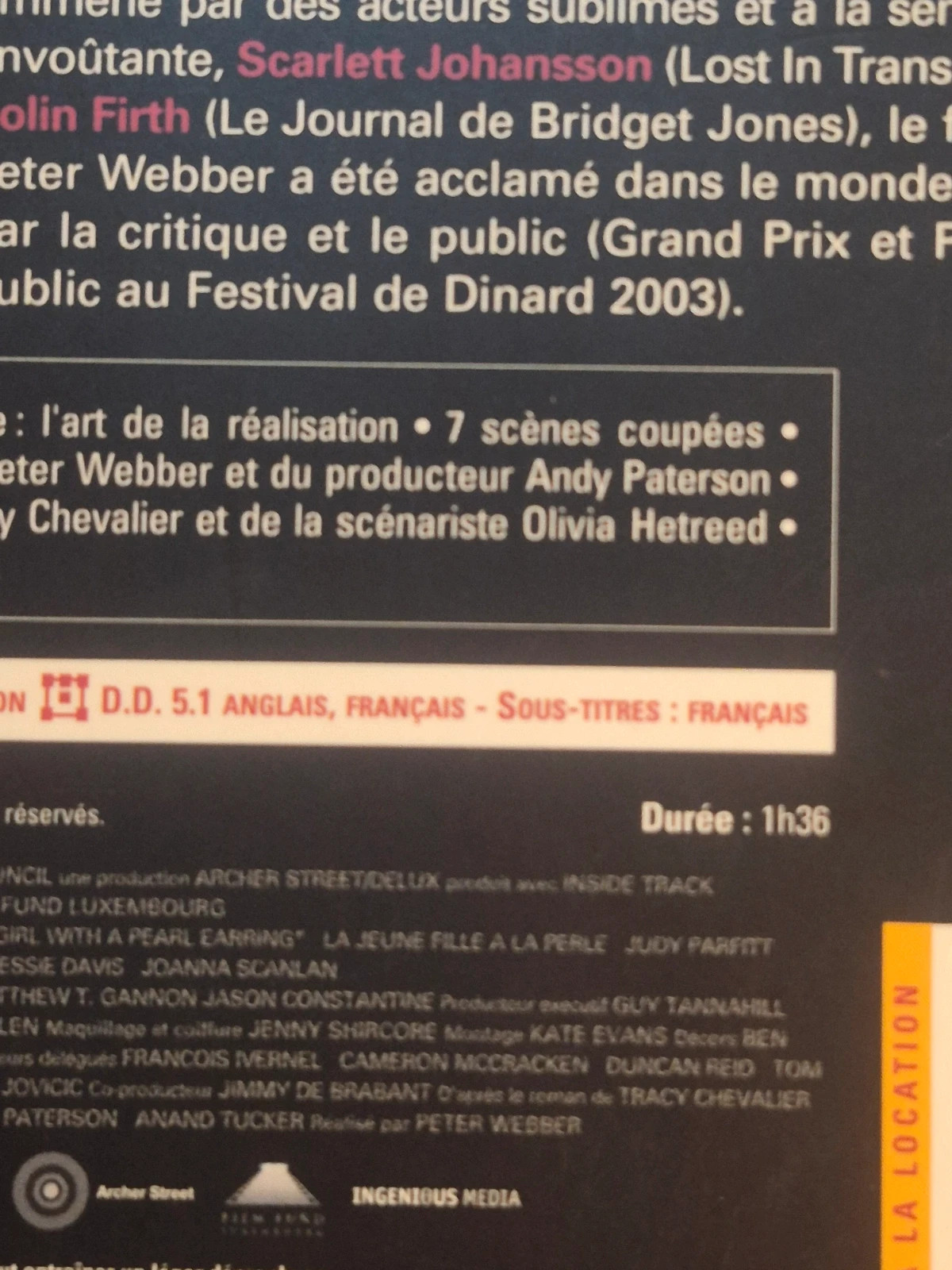 DVD La Jeune Fille à la perle - Édition avec Fourreau + Livret 4