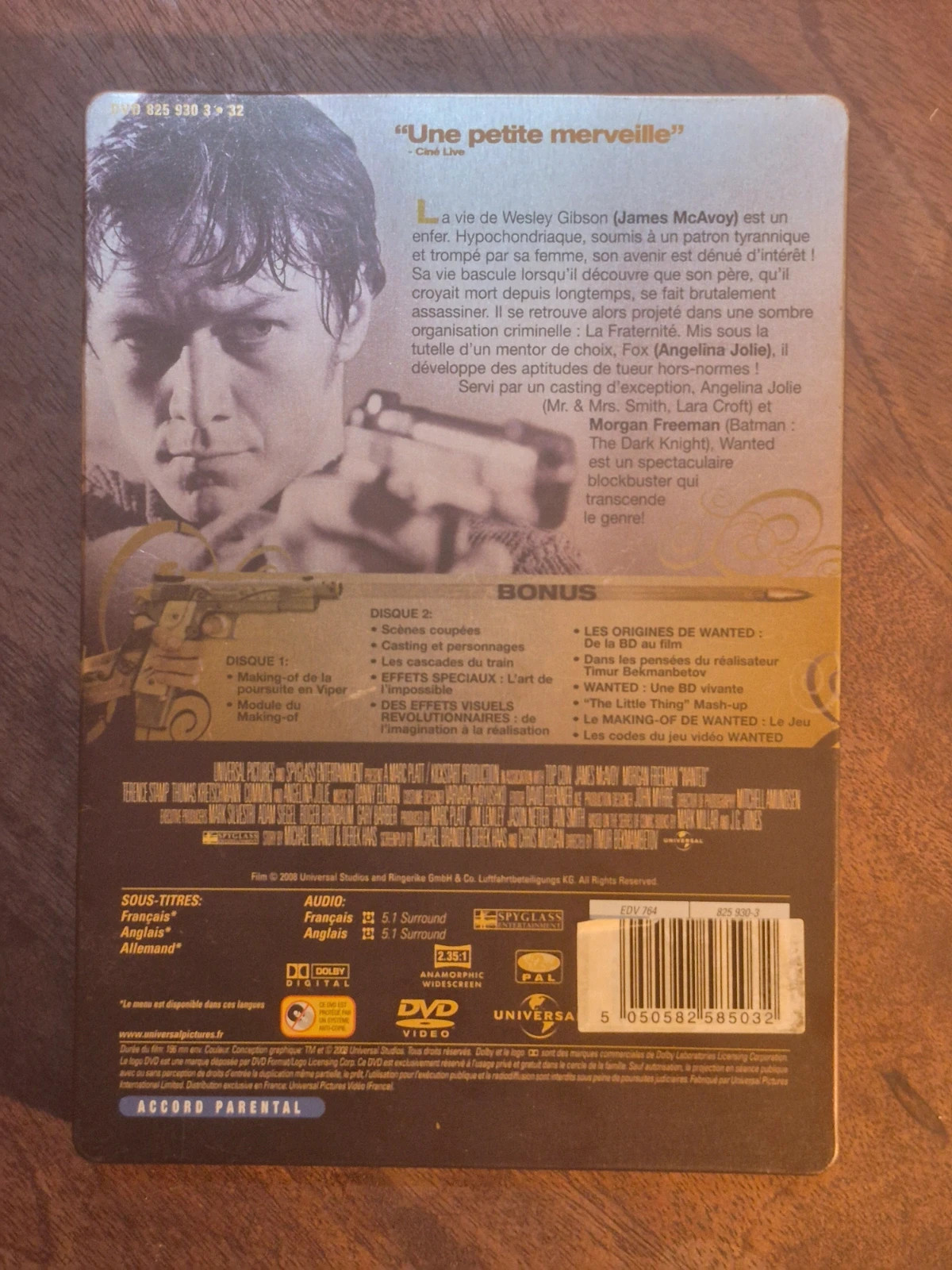 SteelBook Wanted DVD - Édition Collector 2 DVD 2