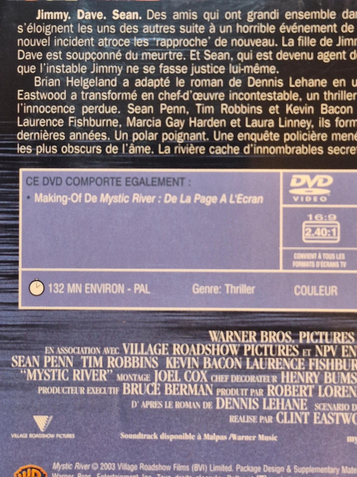 DVD Mystic River - Film de Clint Eastwood 3
