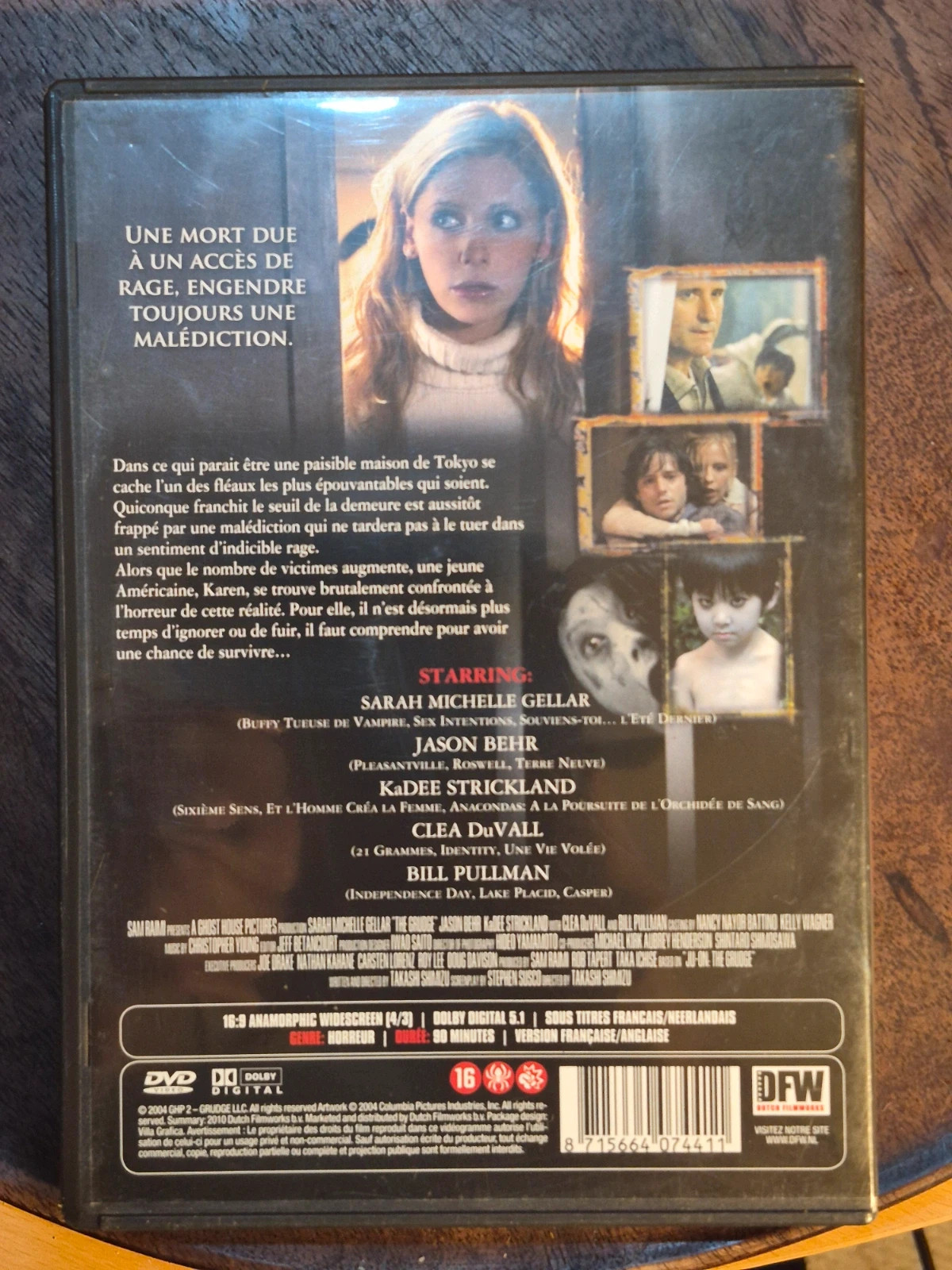 DVD The Grudge (2004) avec Sarah Michelle Gellar 2