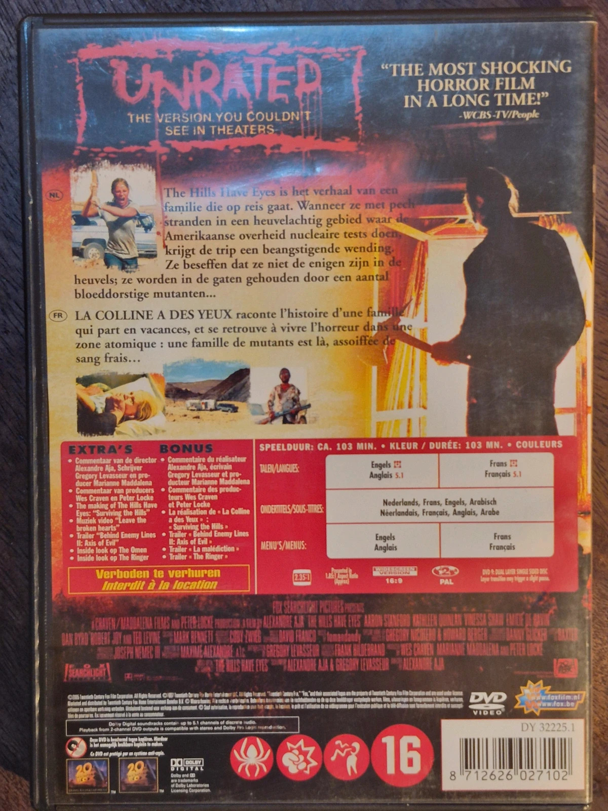 DVD La colline a des yeux (The Hills Have Eyes) - Version Unrated Non Censurée 2