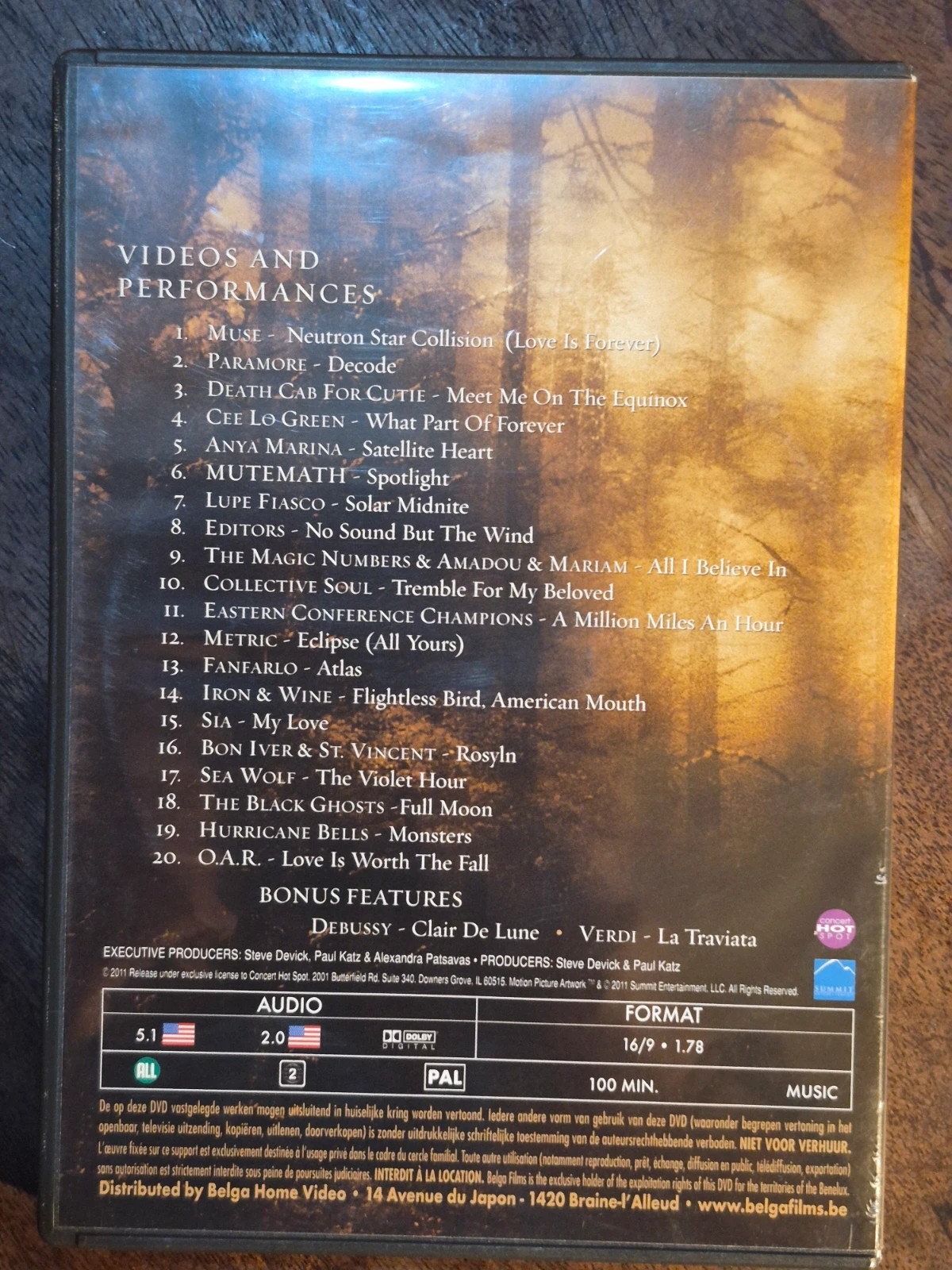 DVD Twilight Saga Soundtracks Vol 1 - Clips & Live 2