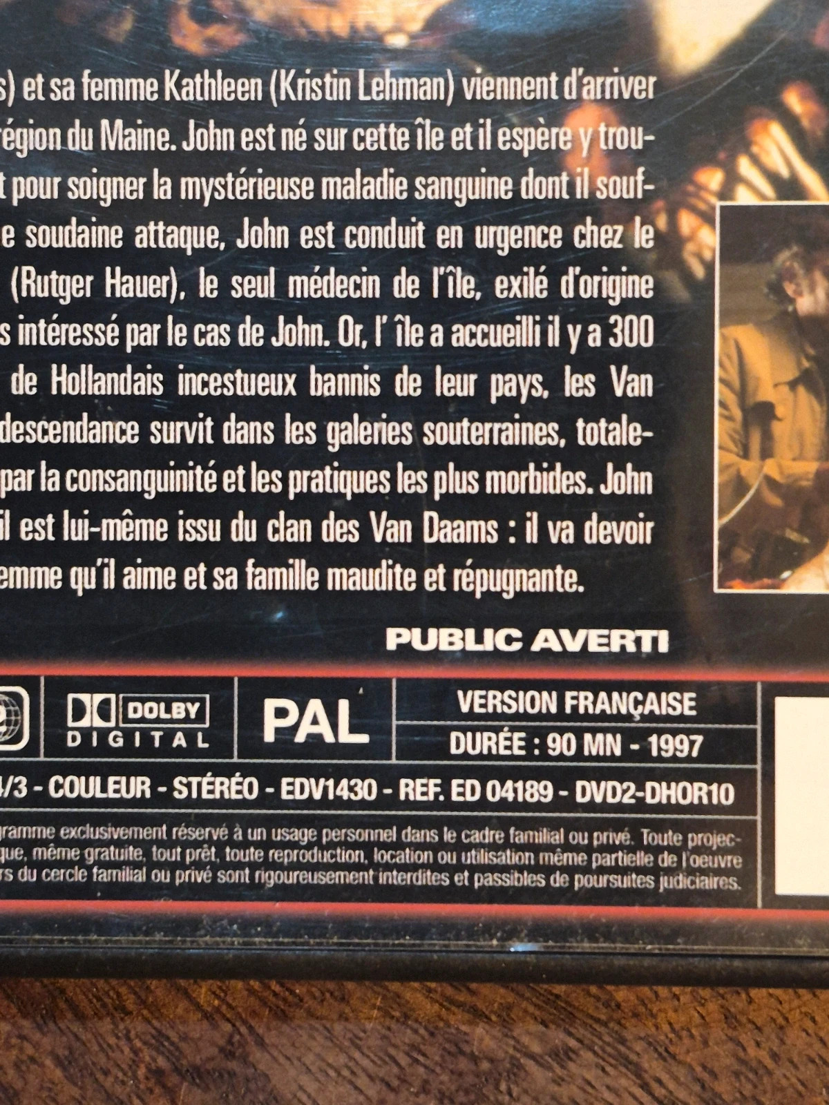DVD Hémoglobine (Bleeders) - Film Horreur / Fantastique 3