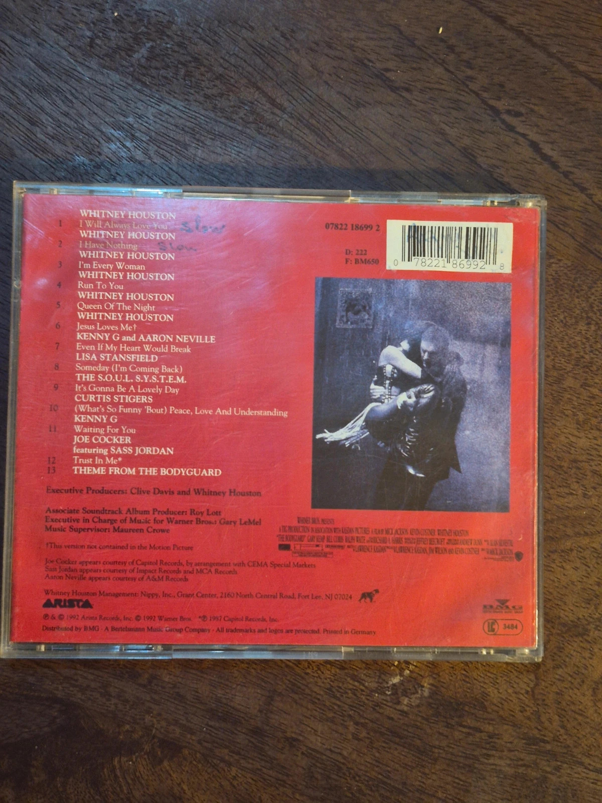 CD Album - The Bodyguard (Bande Originale) - Whitney Houston 2