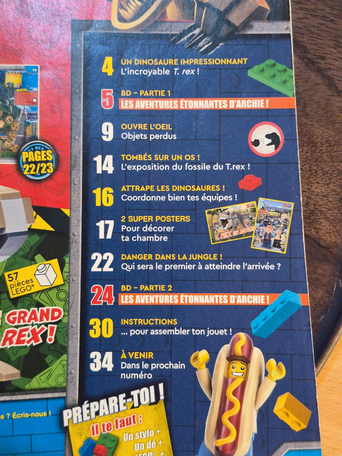 Magazine LEGO Jurassic World N°5 - Avec Posters - Sans Jouet 4