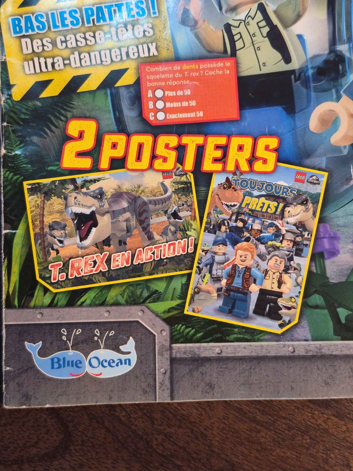 Magazine LEGO Jurassic World N°5 - Avec Posters - Sans Jouet 3