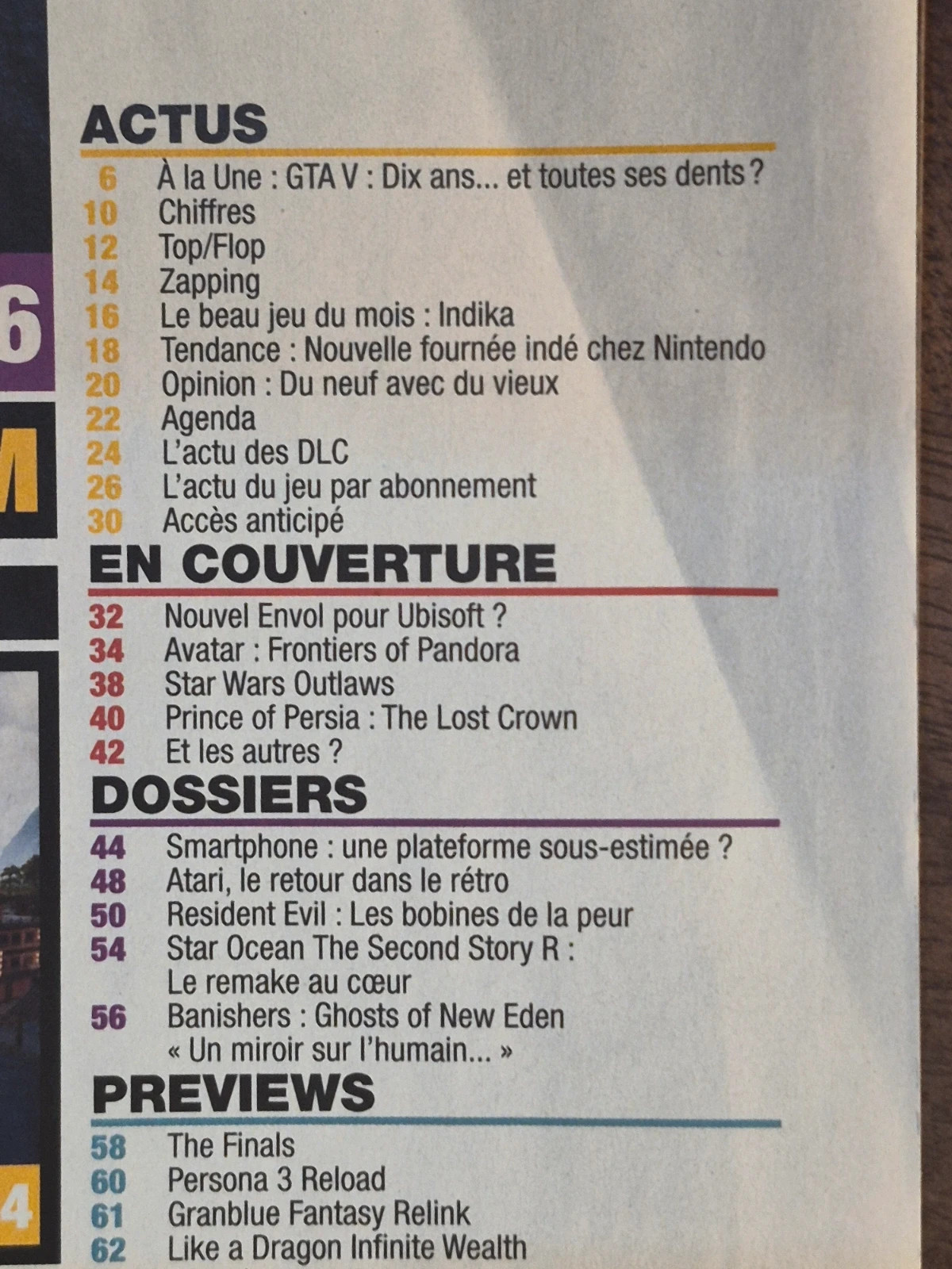 Jeux Vidéo Magazine N°275 - Décembre 2023 - avec 2 Posters FFVII Rebirth 5