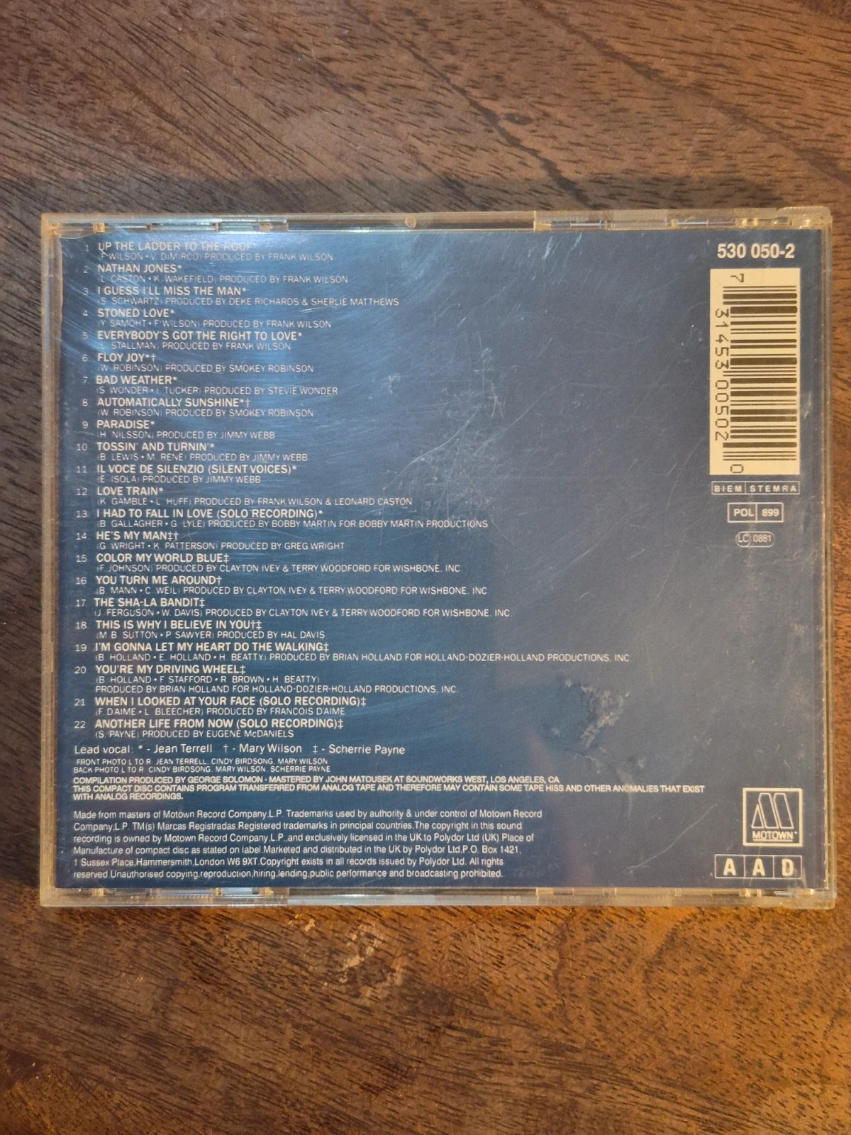 CD The Supremes – 70's Greatest Hits & Rare Classics (1991) Motown 2