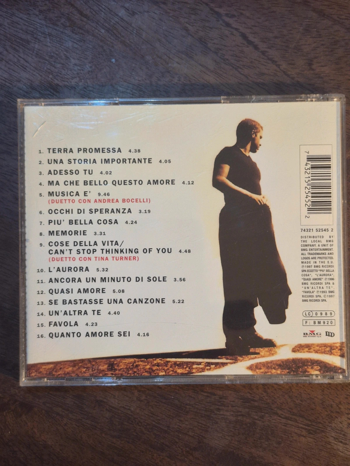 CD Eros Ramazzotti – Album "Eros" (Compilation Best Of 1997) 2