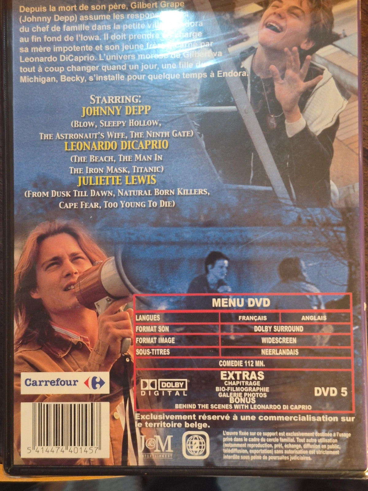 DVD Gilbert Grape Johnny Depp / DiCaprio 2