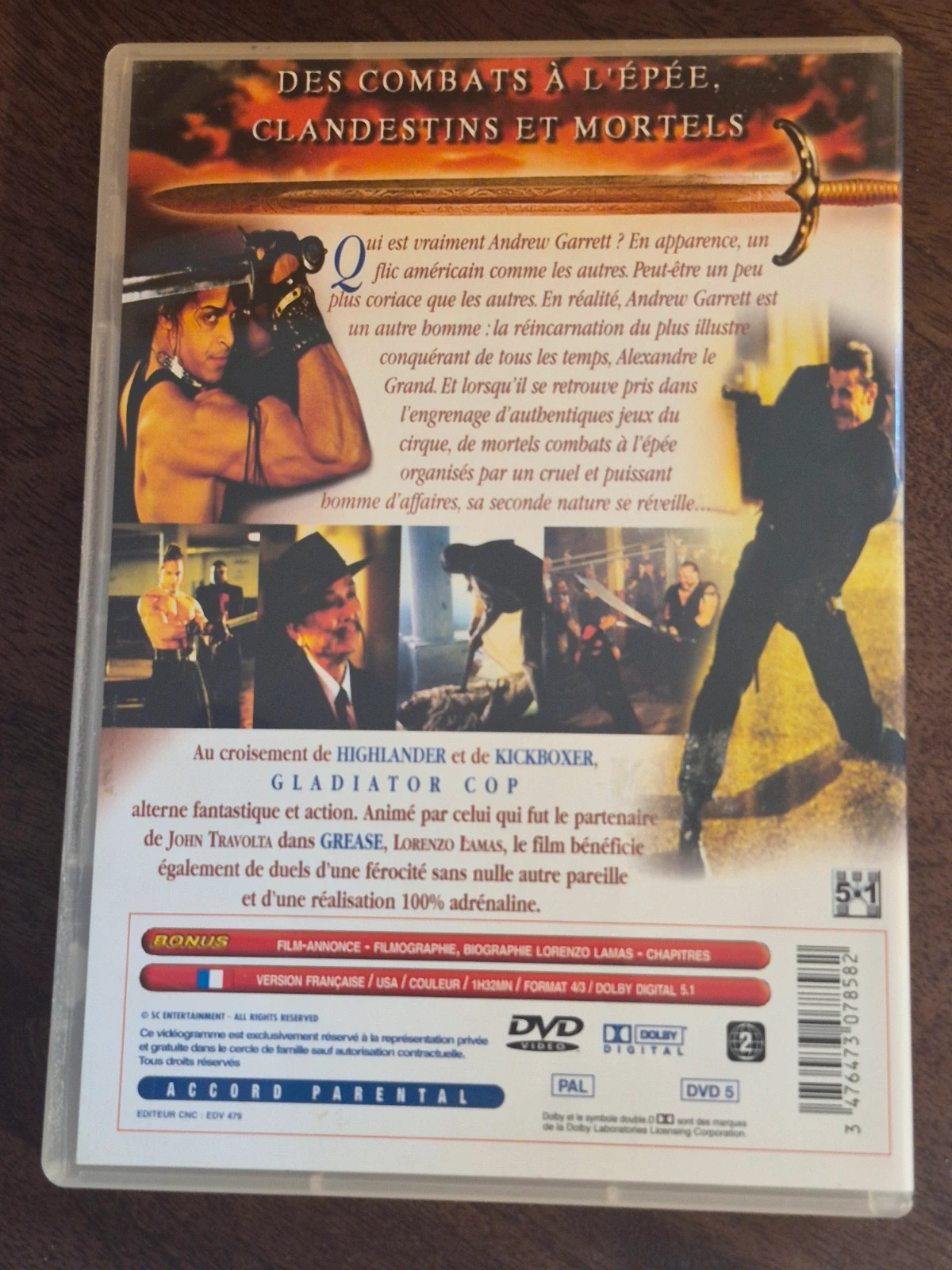 DVD Gladiator Cop - Lorenzo Lamas 2