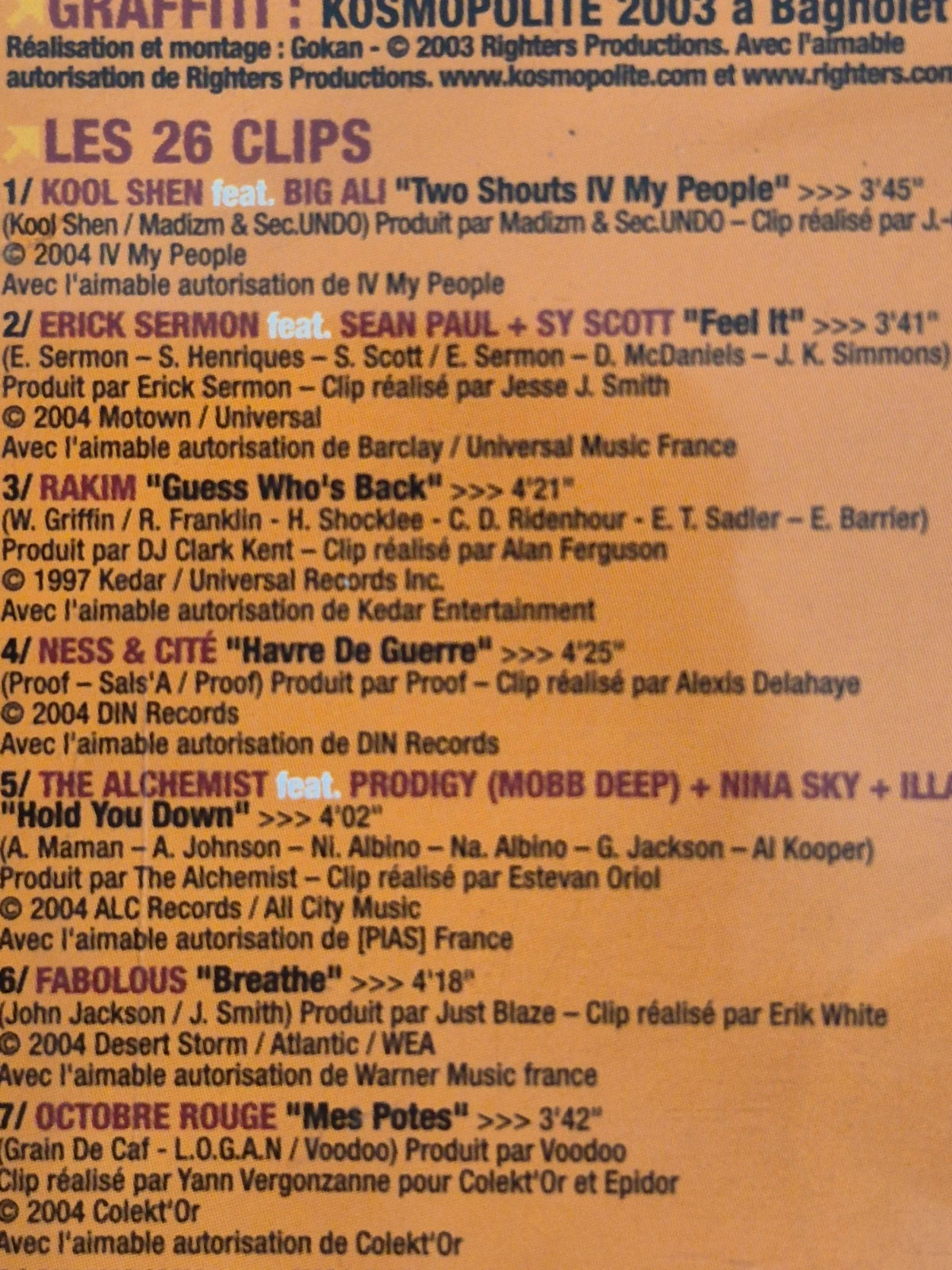 DVD Digital Hip Hop #9 (2004) - 26 Clips Rap US & FR 3