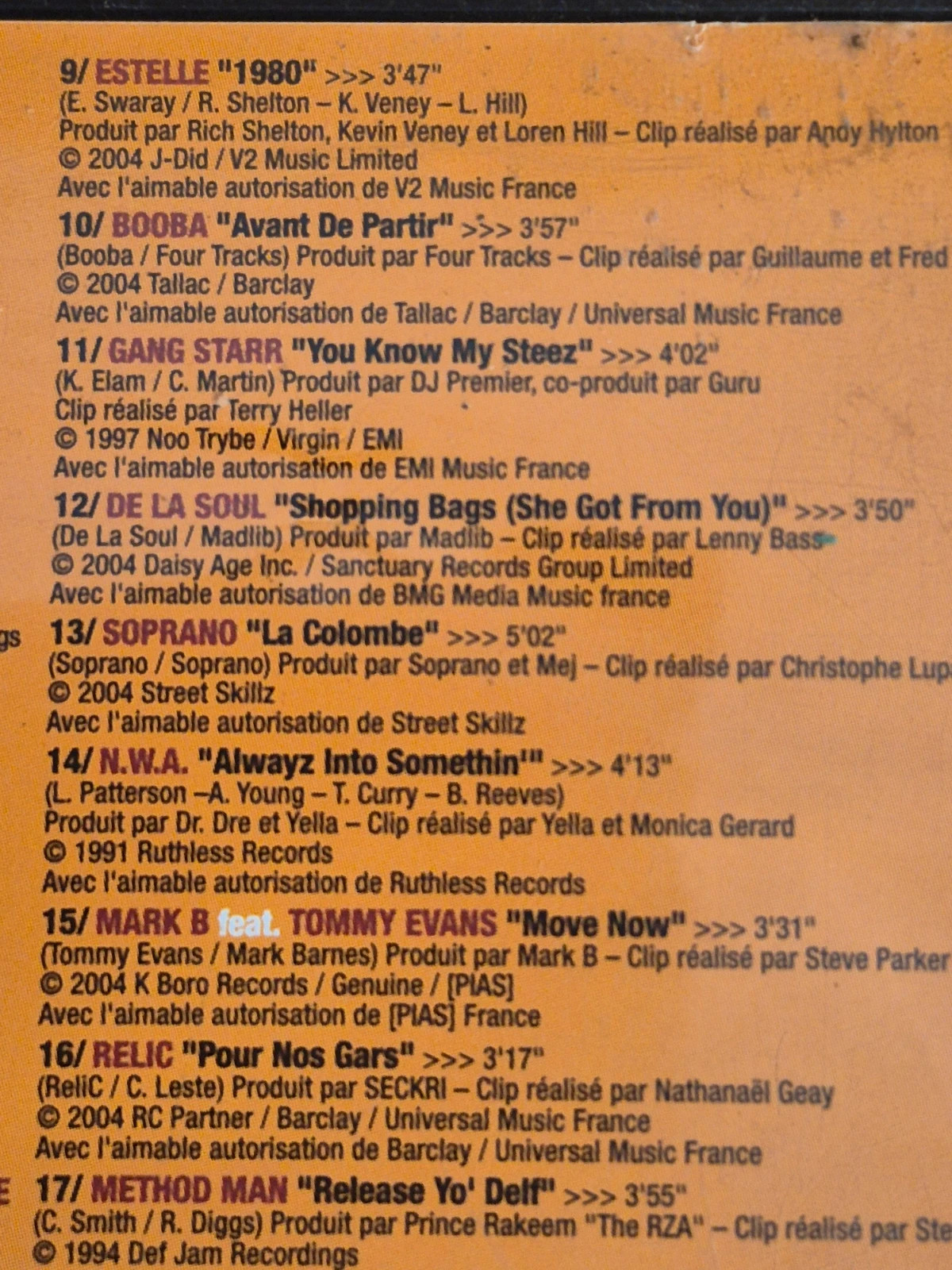 DVD Digital Hip Hop #9 (2004) - 26 Clips Rap US & FR 5