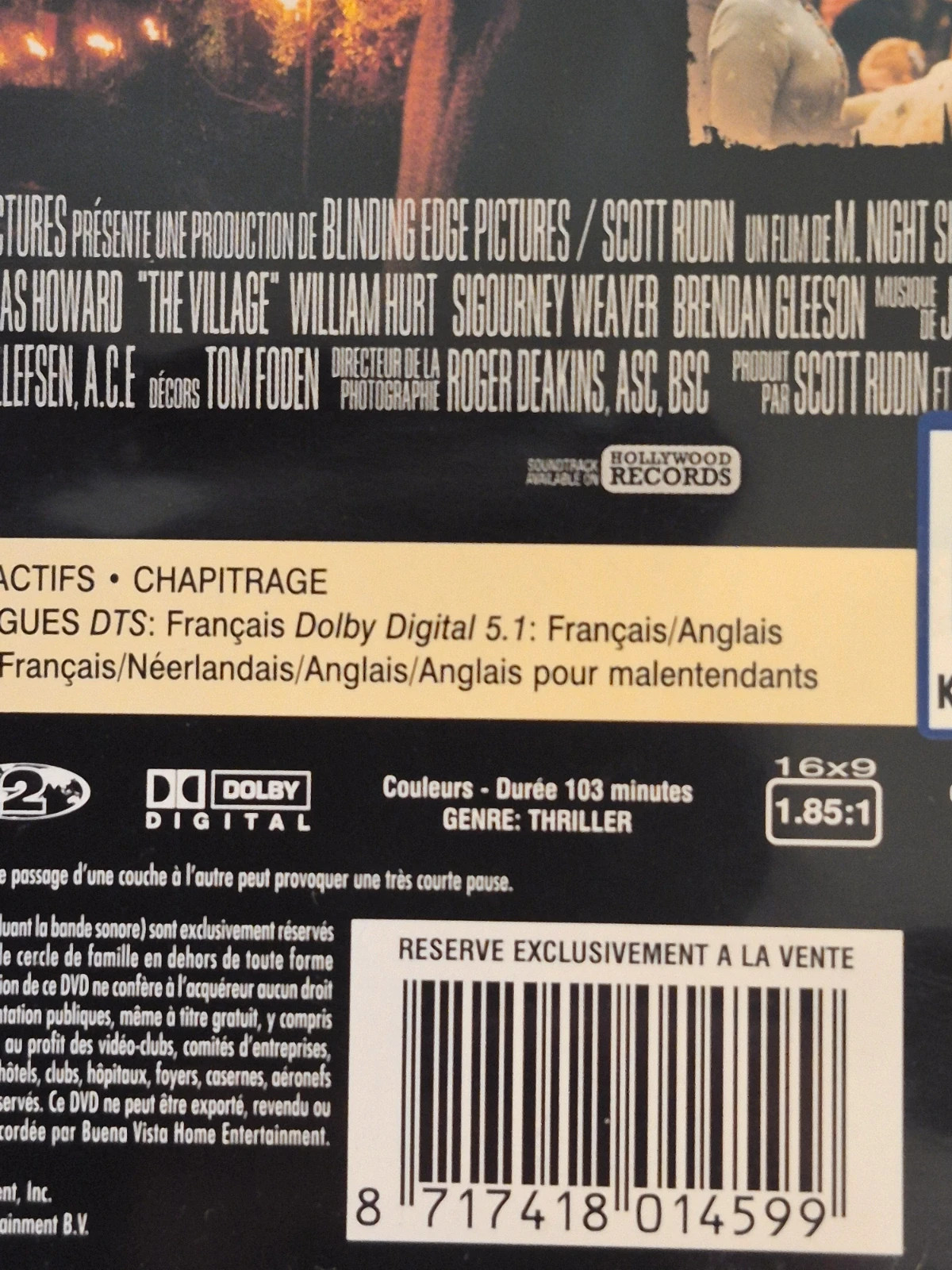 DVD Le Village - Film de M. Night Shyamalan 3