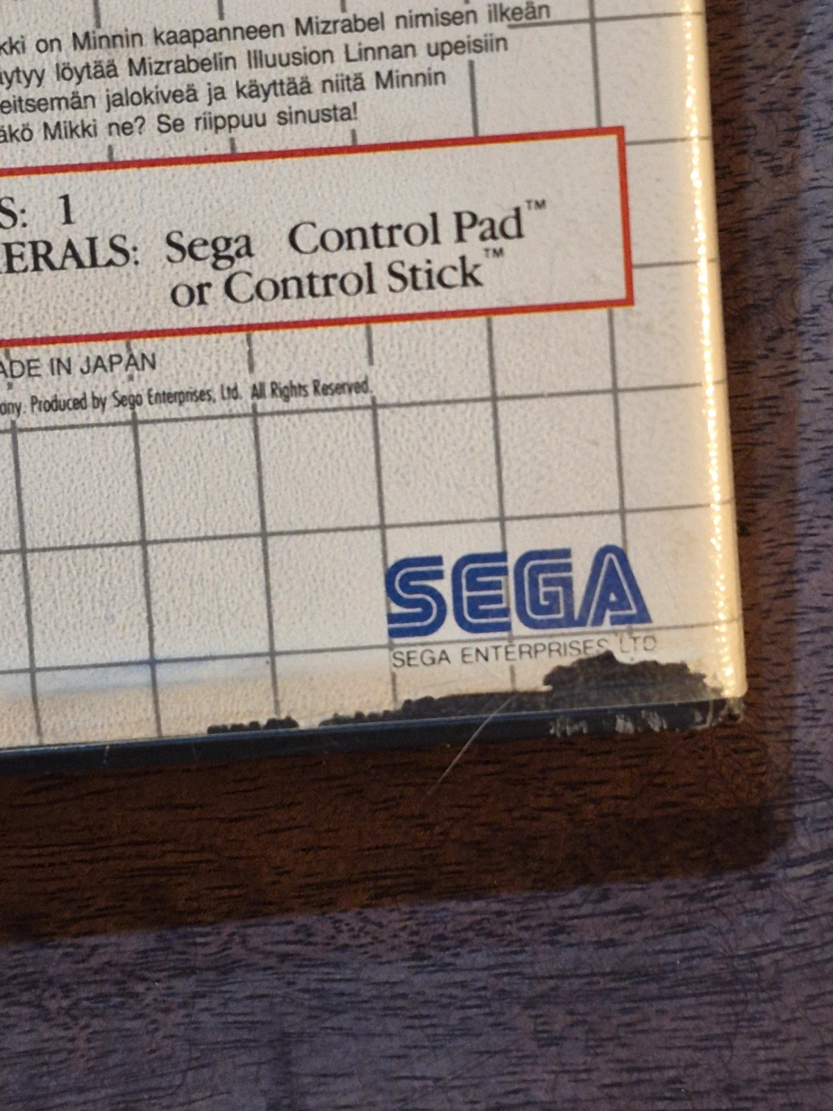 Jeu SEGA Master System - Castle of Illusion starring Mickey Mouse 3