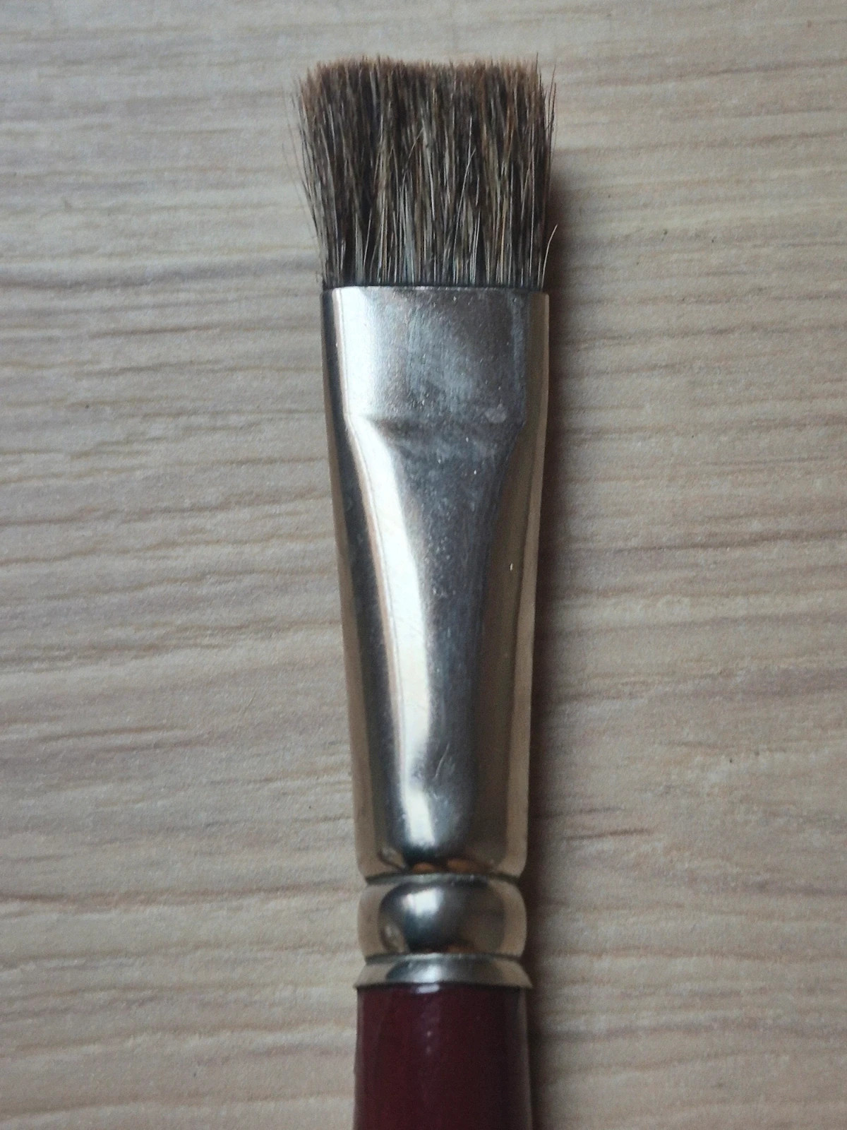 Pinceau plat Taille 16 Schleiper en poils de Putois – schleiper 2