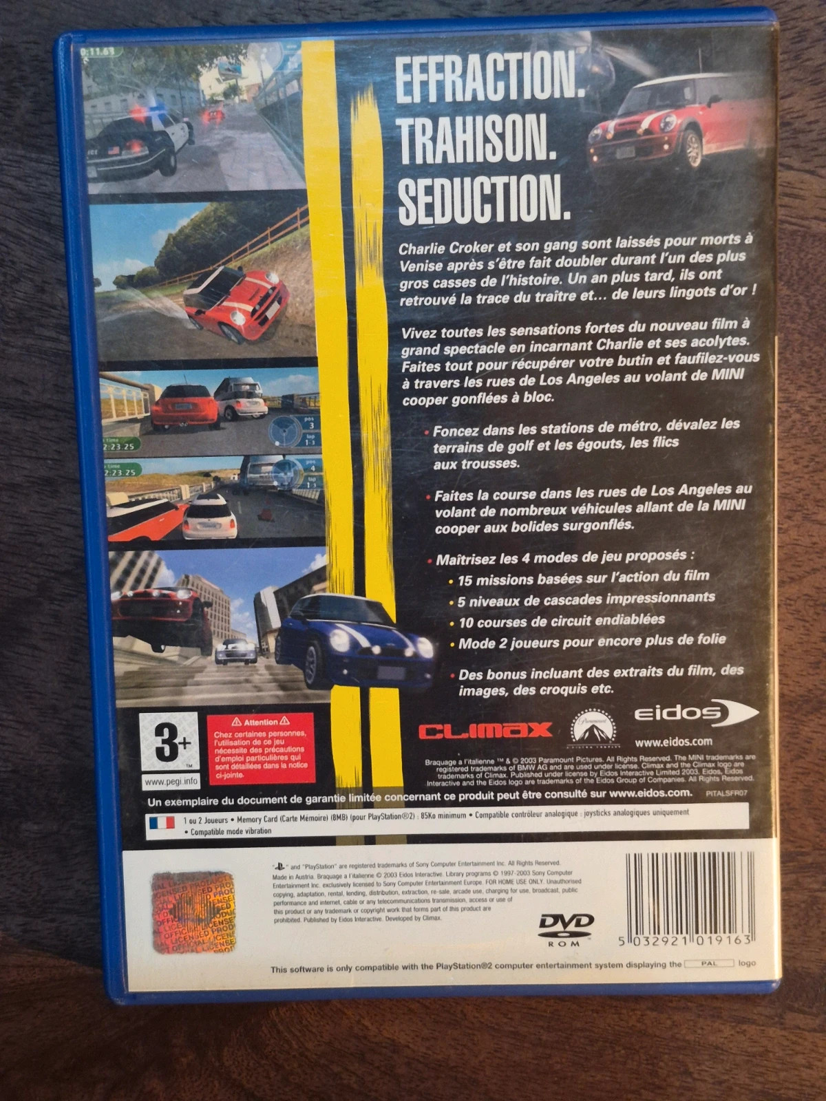 Jeu PS2 - Braquage à l'italienne (The Italian Job) 2