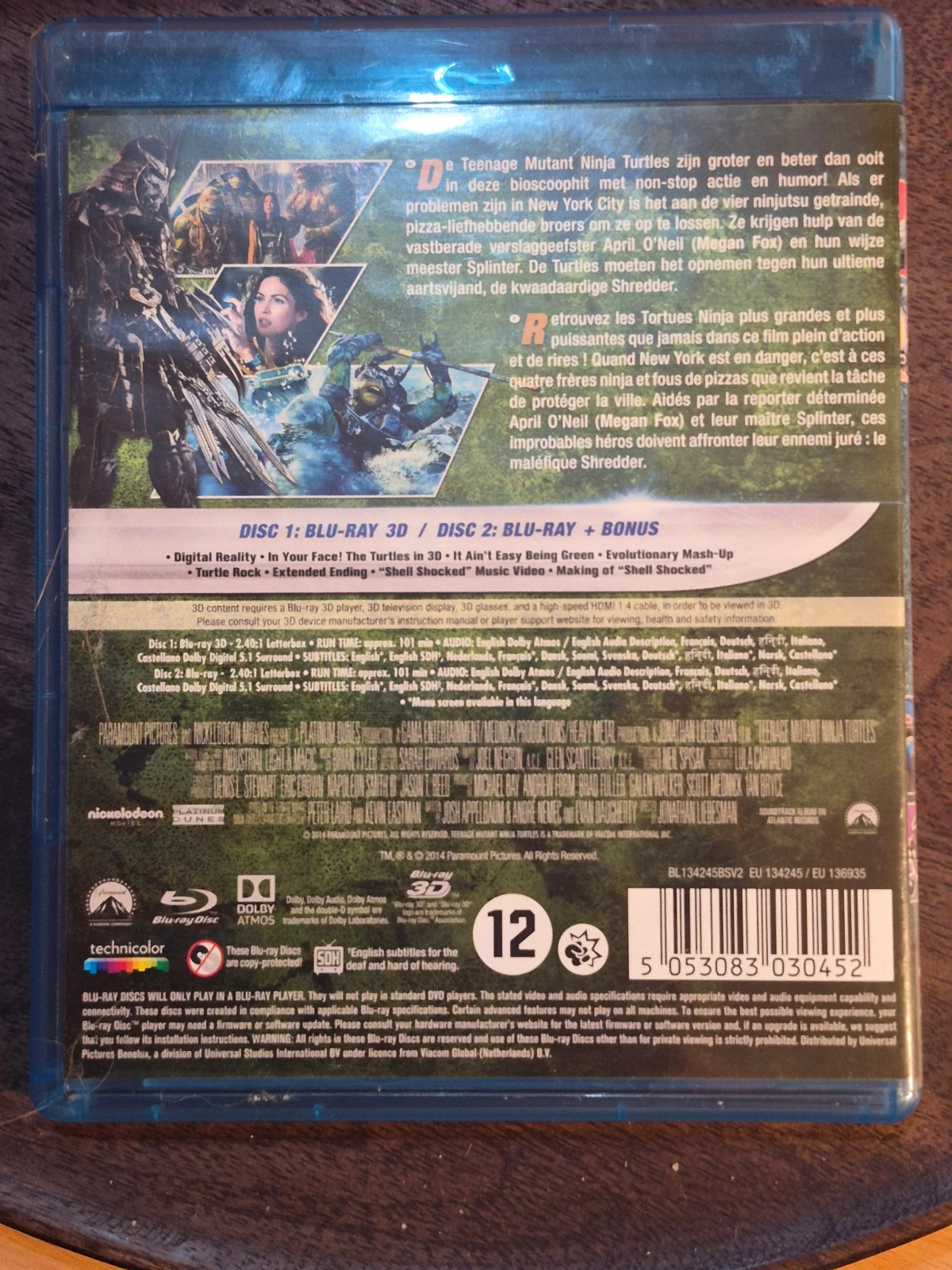 Blu-ray 3D + Blu-ray - Teenage Mutant Ninja Turtles (2014) 2