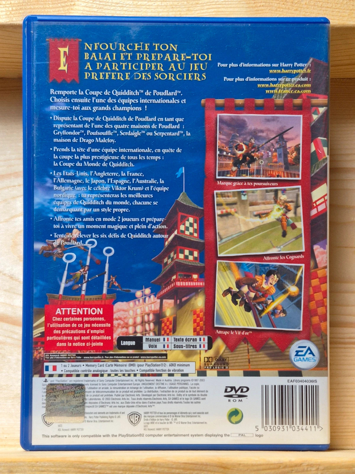Jeu PS2 - Harry Potter : Coupe du Monde de Quidditch (Complet / VF) 2