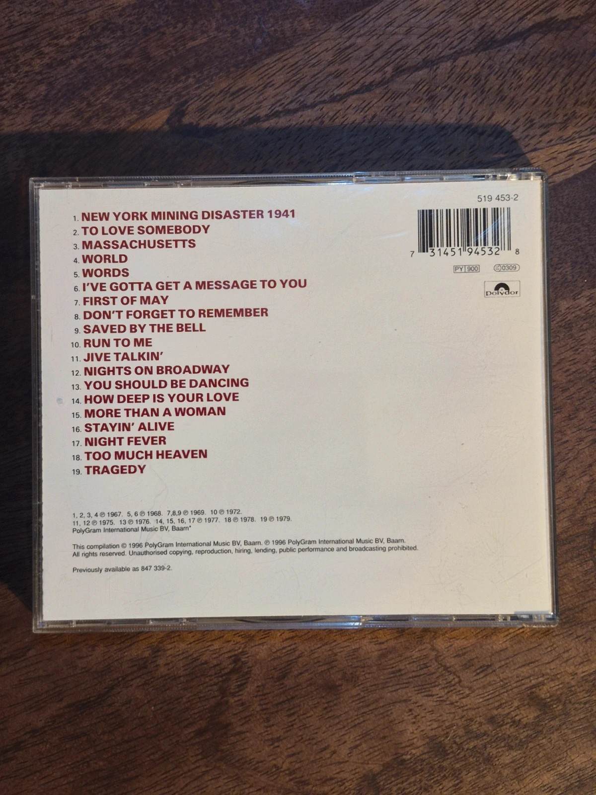 CD Album - The Very Best of the Bee Gees (Édition UK Originale) 2