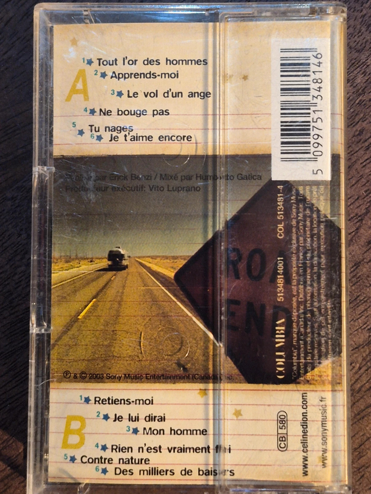 Cassette Audio K7 Céline Dion – 1 Fille & 4 Types (Édition Rare 2003) 2