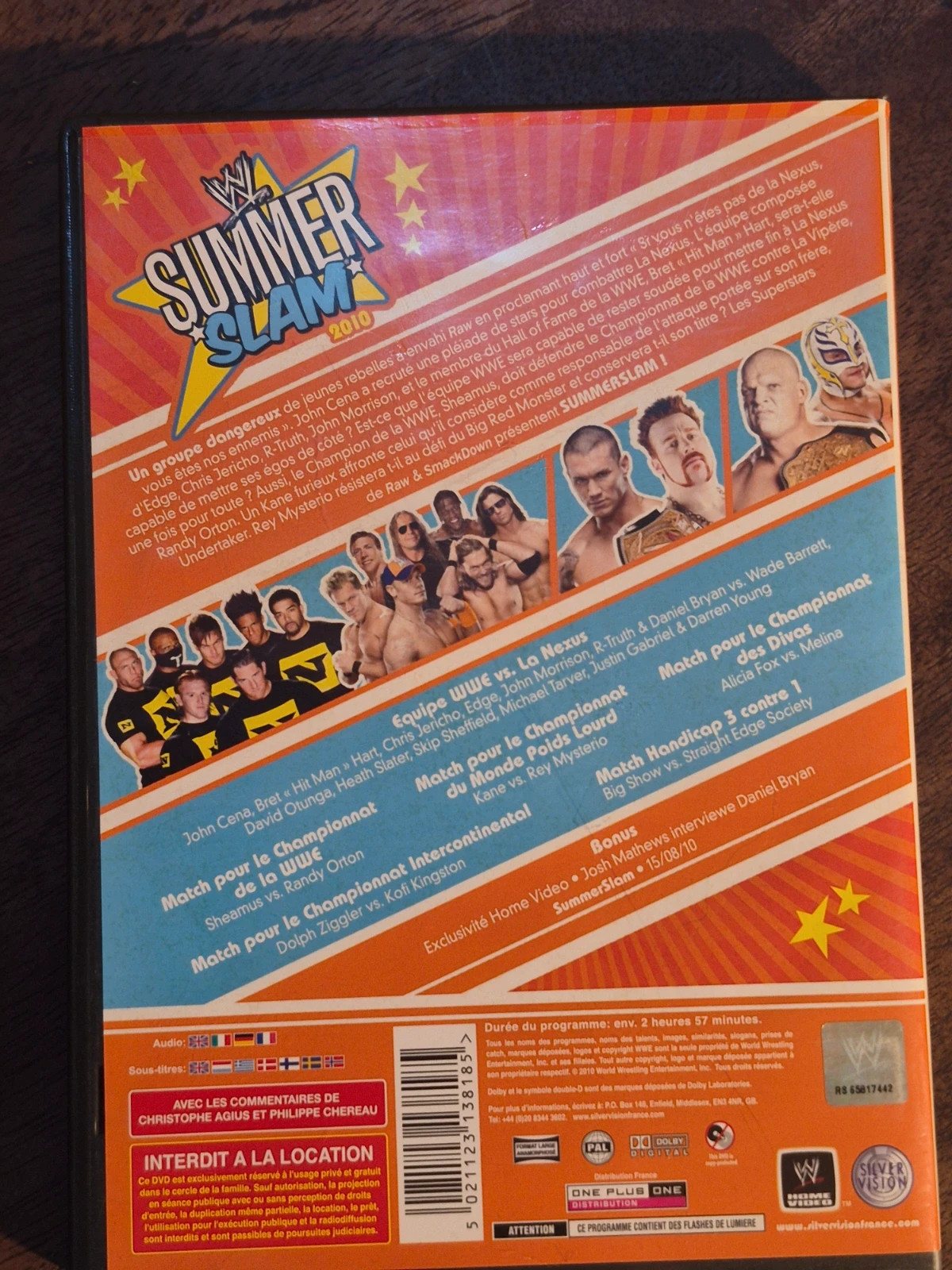 DVD WWE summerslam 2010 - Édition VF (Agius & Chéreau) 2