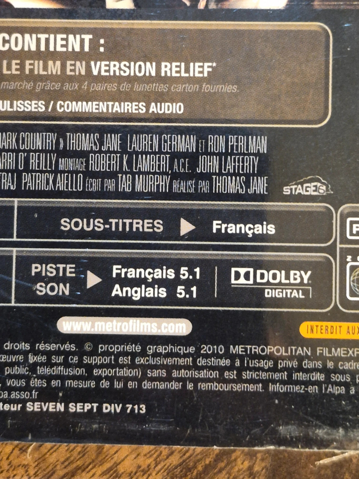 DVD Dark Country 3D 5