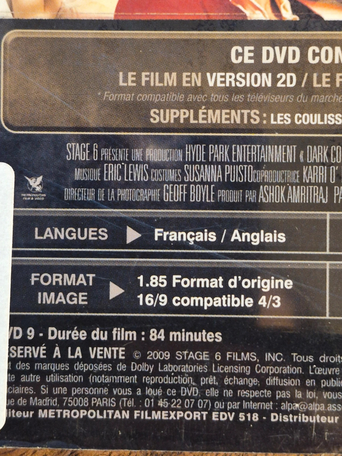 DVD Dark Country 3D 4