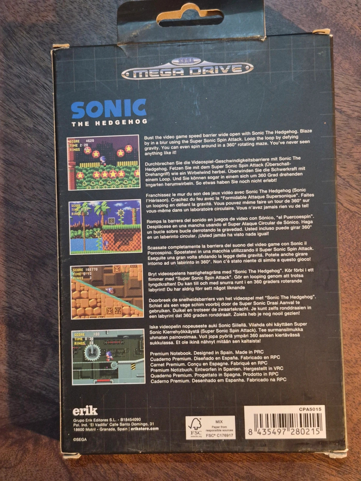 Carnet / Notebook Sonic SEGA Mega Drive A5 Premium - Neuf Vierge – Sega 2