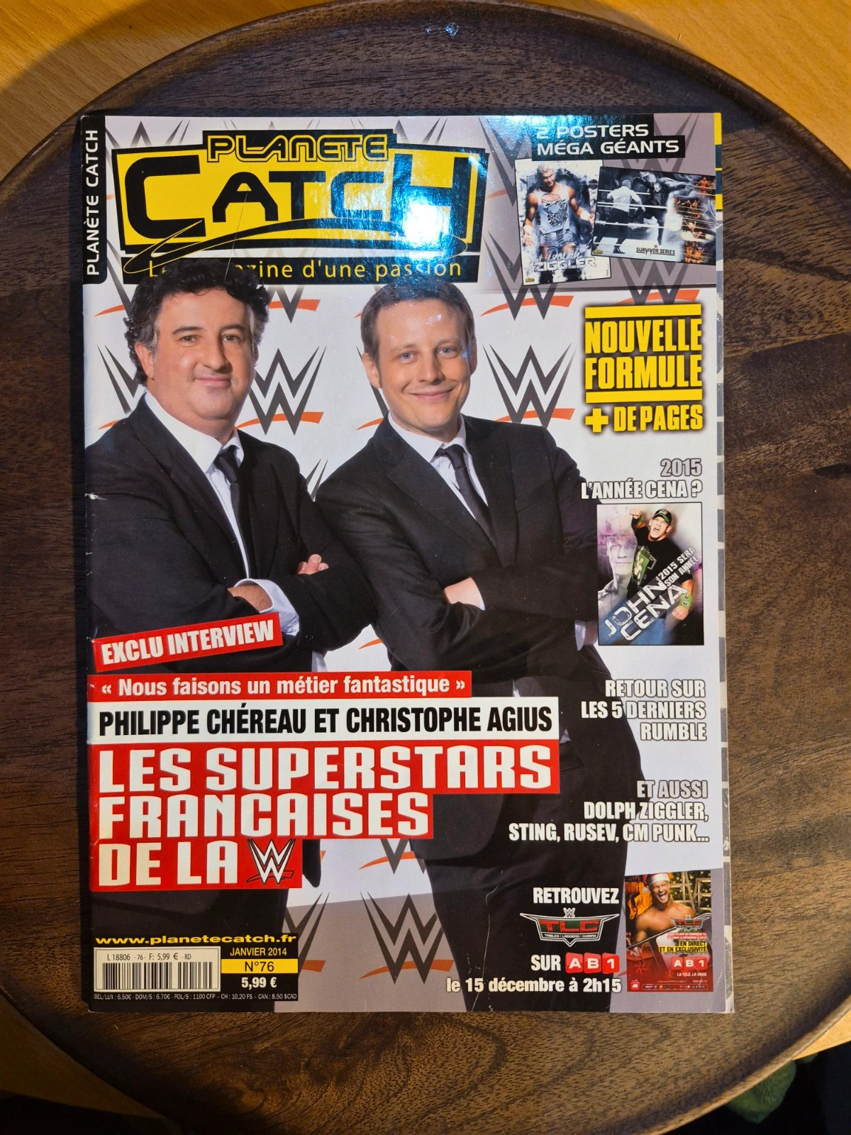 Lot Catch : 6 Magazines Top Catch / Planète Catch + DVD Extreme Rules 2012 2