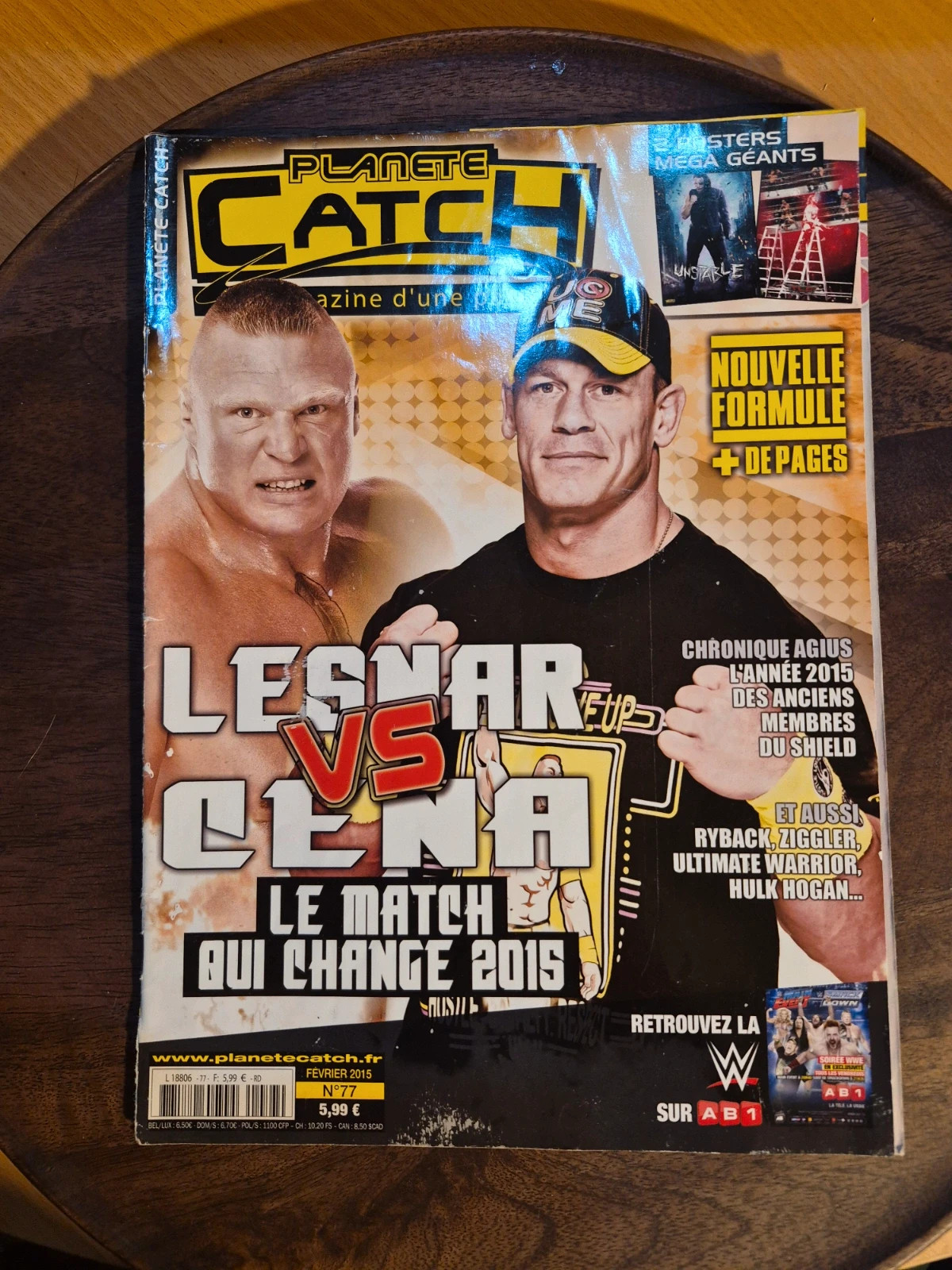 Lot Catch : 6 Magazines Top Catch / Planète Catch + DVD Extreme Rules 2012 5