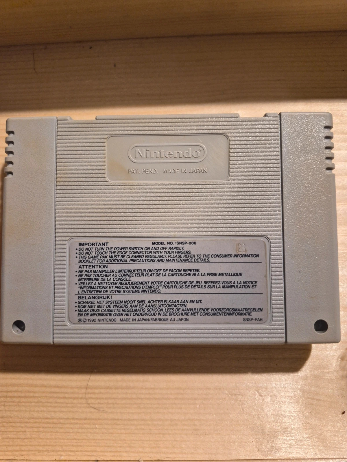 Jeu Super Mario All-Stars - Super Nintendo SNES - Version FAH (PAL) 2
