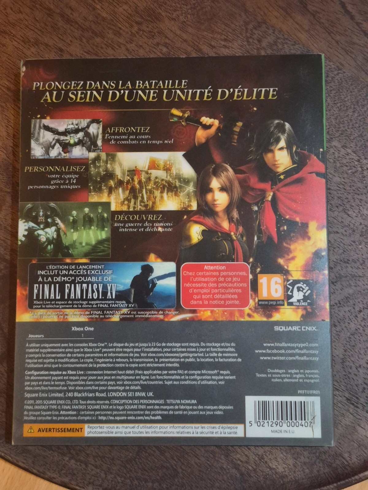 Final Fantasy Type-0 HD - Édition Limitée Steelbook (Xbox One) 2