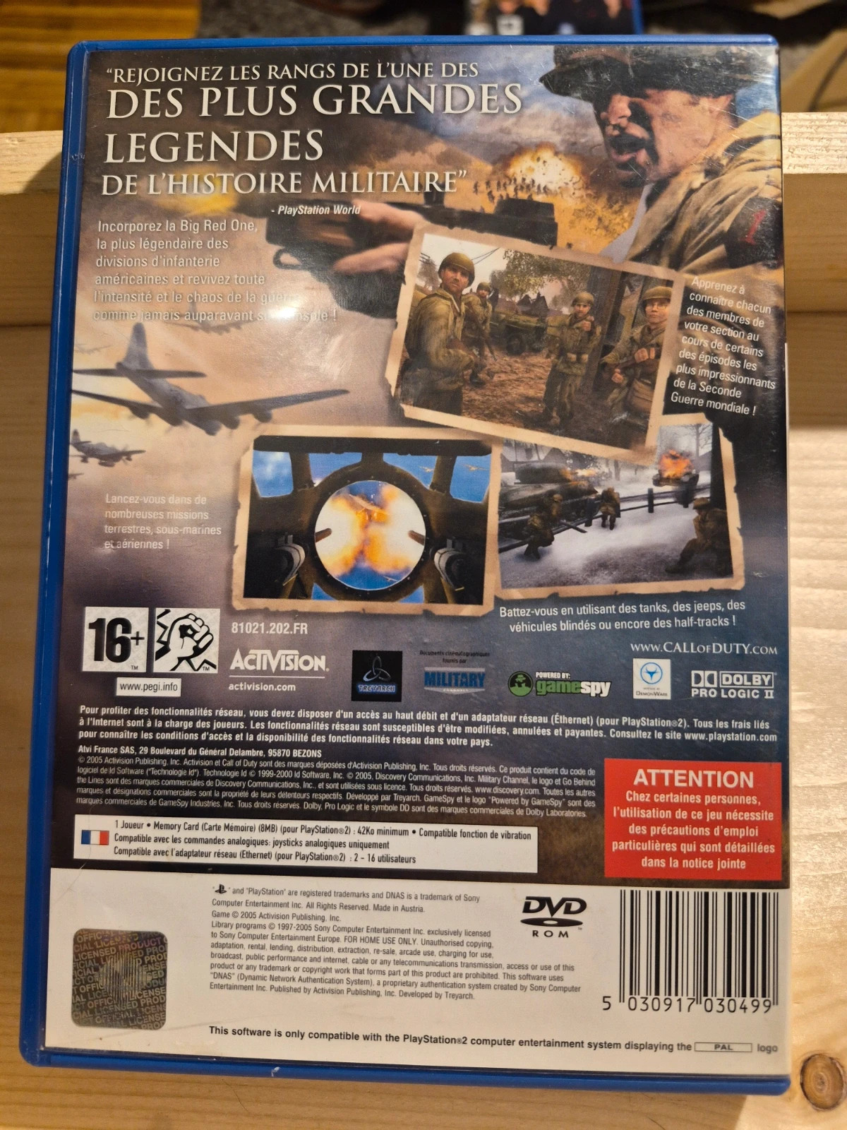 Jeu PS2 - Call of Duty 2: Big Red One 2
