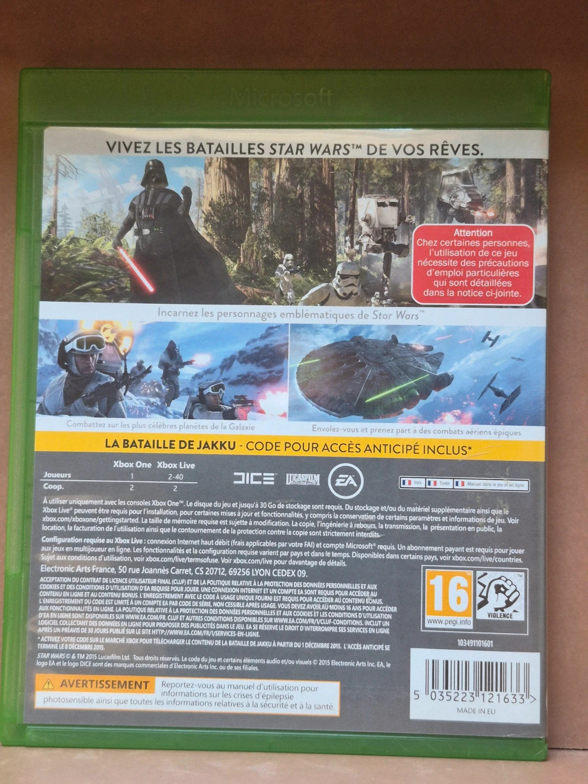 Jeu Star Wars Battlefront - Xbox One 2