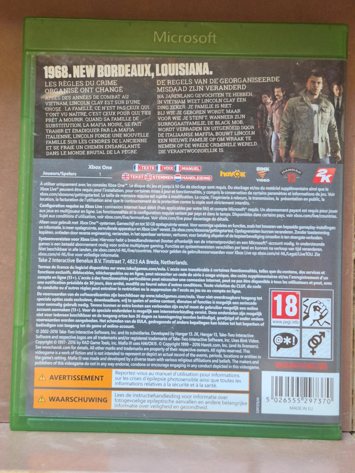 Jeu Xbox One - Mafia 3 2