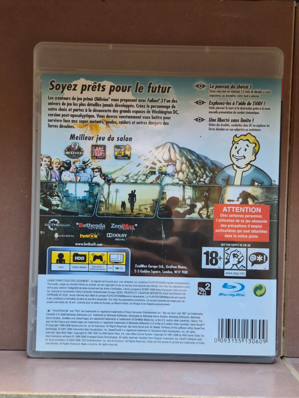 Jeu PS3 - Fallout 3 complet 2