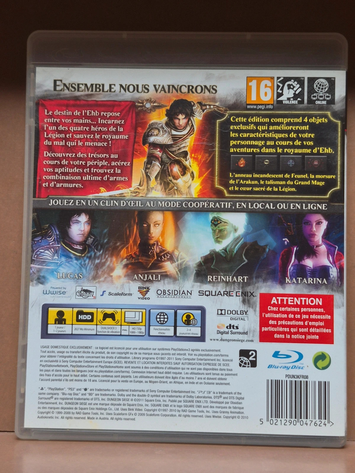 Dungeon Siege III 3 Édition Limitée PS3 2