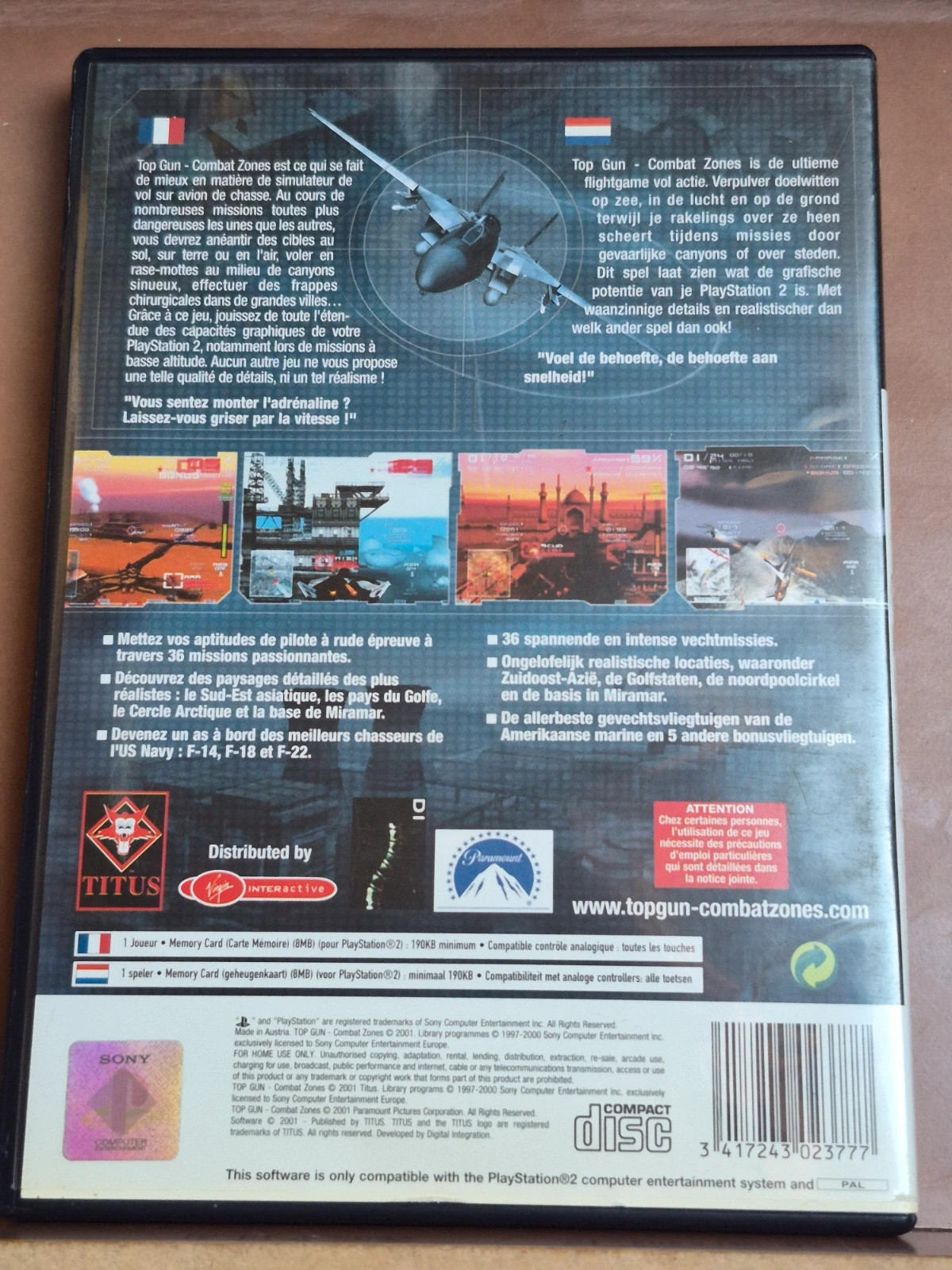 Top Gun: Combat Zones – PlayStation 2 / PS2 (Complet) 2