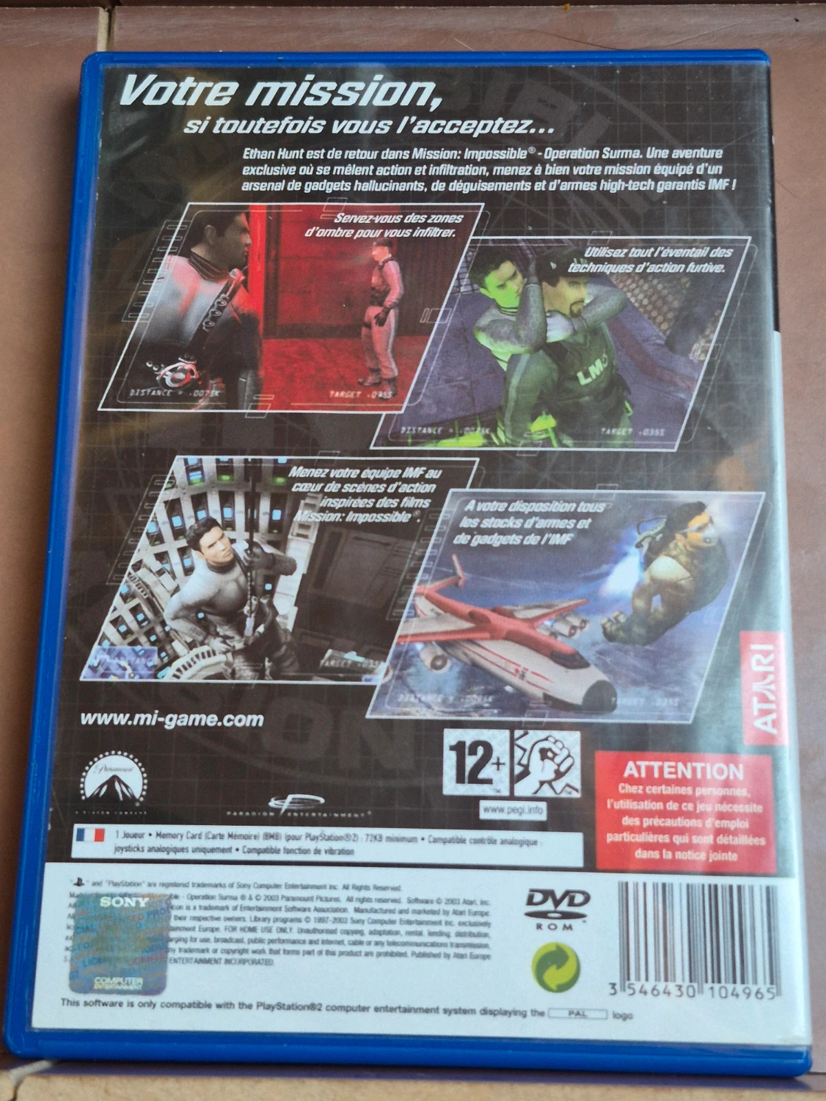 Mission: Impossible – Operation Surma – PlayStation 2 / PS2 (Complet) 2
