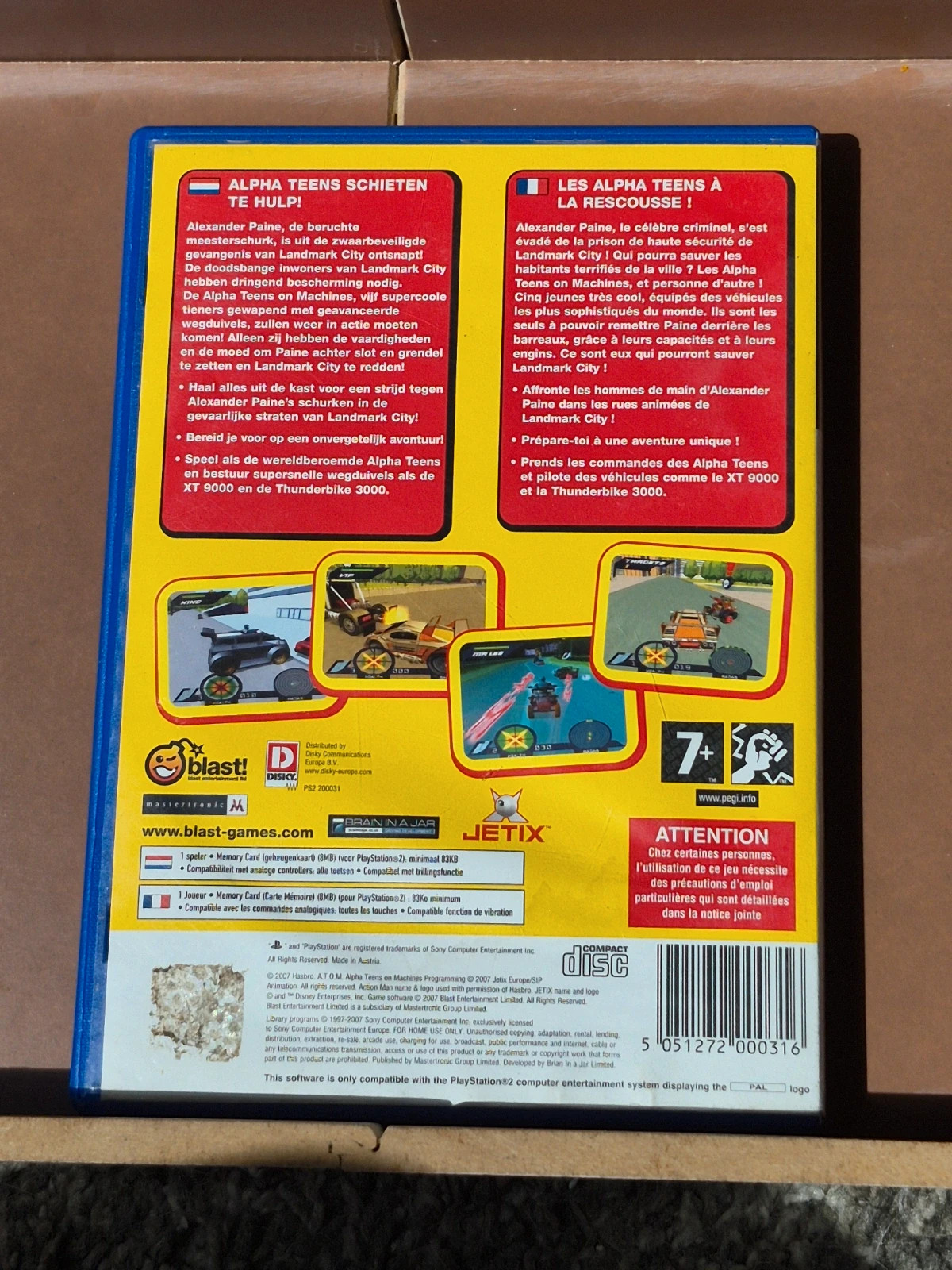 Jeu PS2 Action Man ATOM Alpha Teens On Machines Complet 2