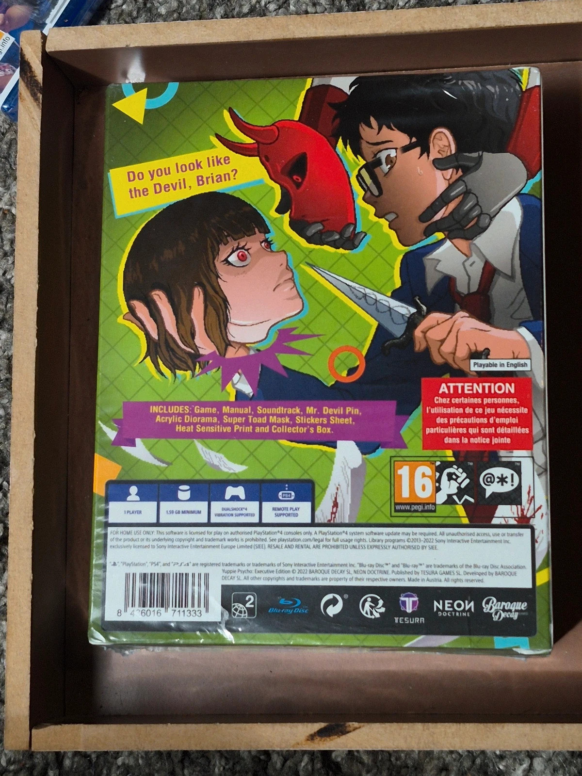 Jeu PS4 Yuppie Psycho Executive Edition Collector 2