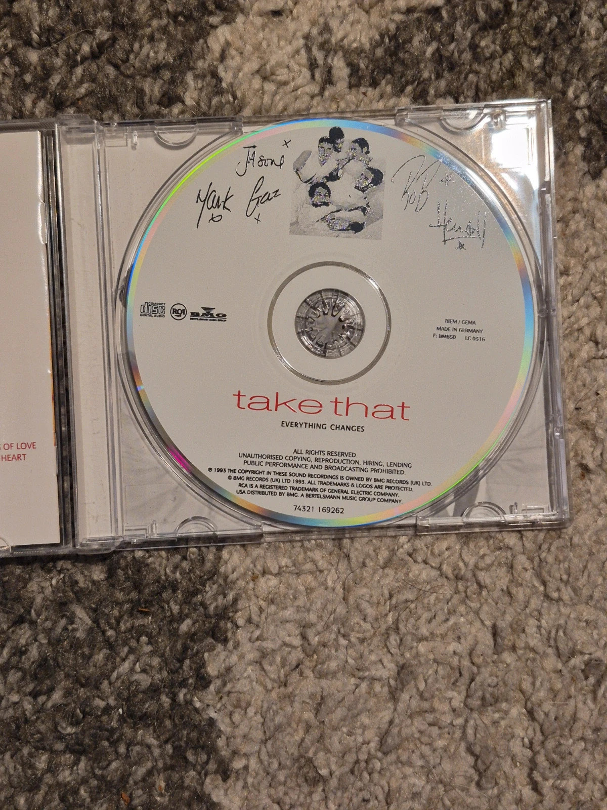 Take That Everything Changes (1993) CD Album Original (Sonopress) 5