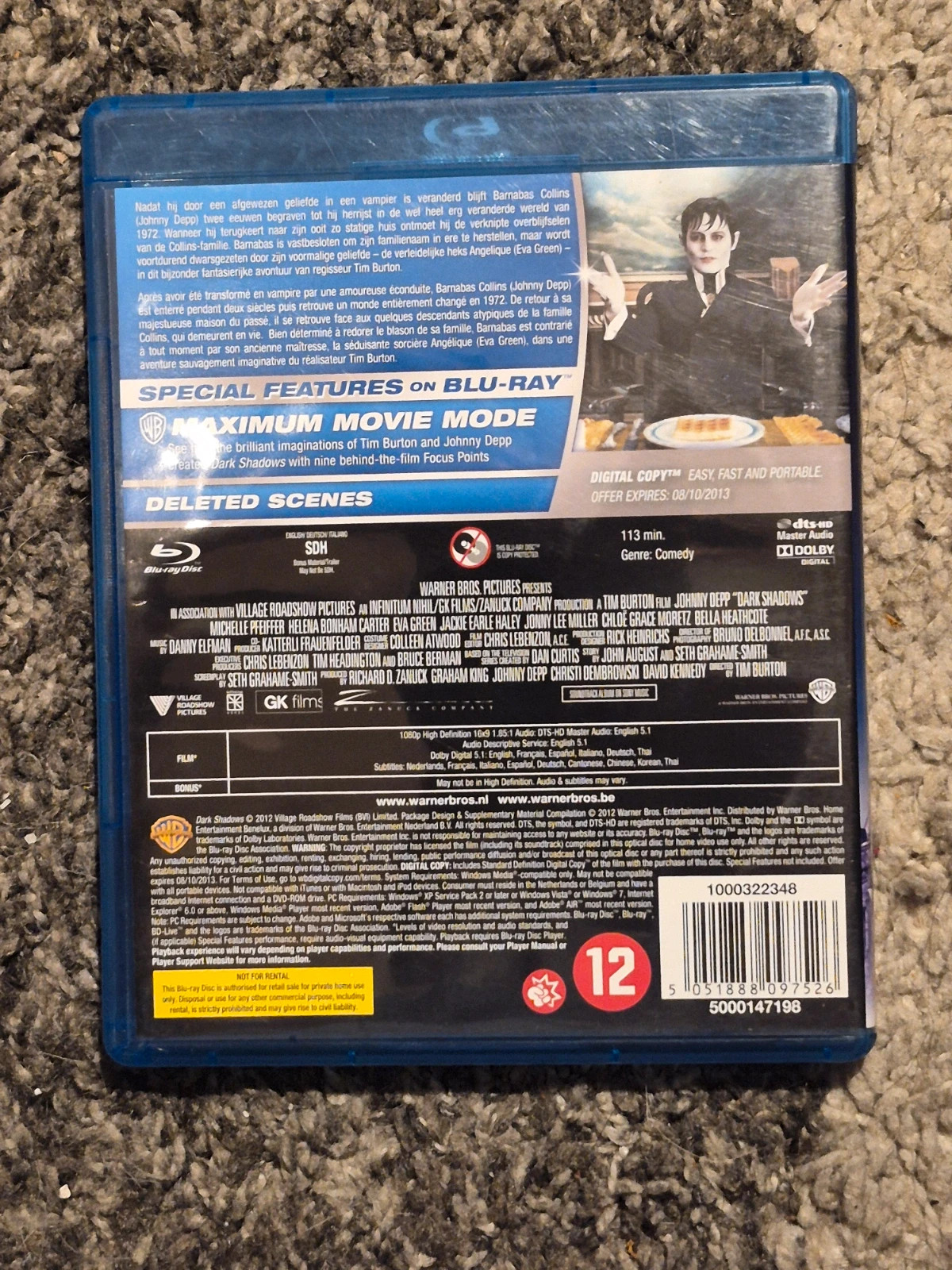 Blu-Ray Dark Shadows - Tim Burton / Johnny Depp 2